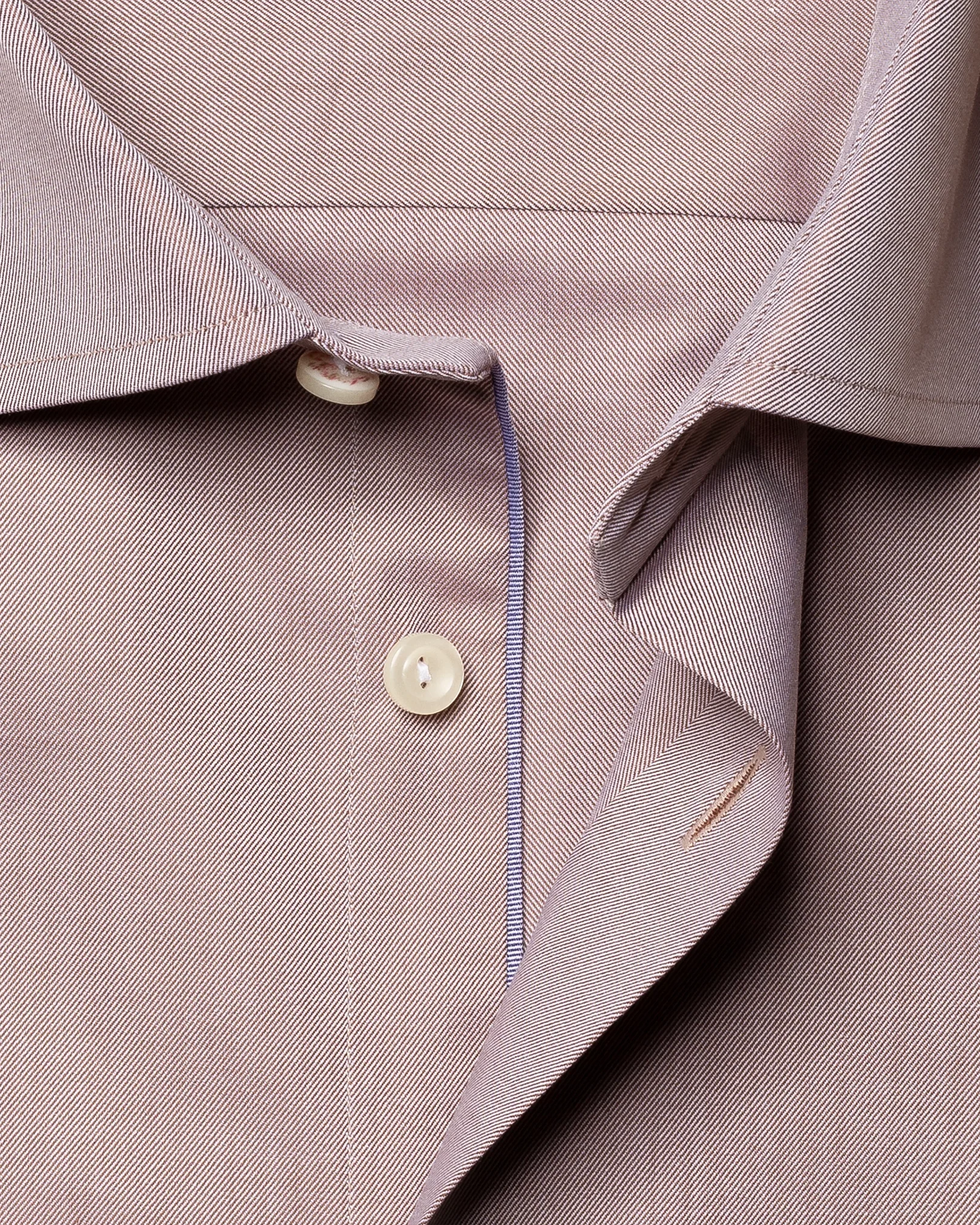 Eton - brown melange signature twill shirt