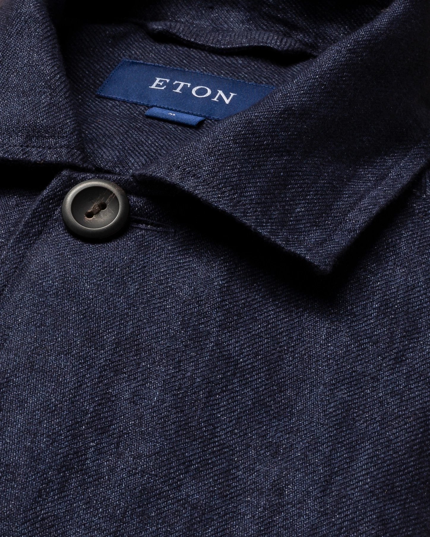 Eton - dark blue linen overshirt