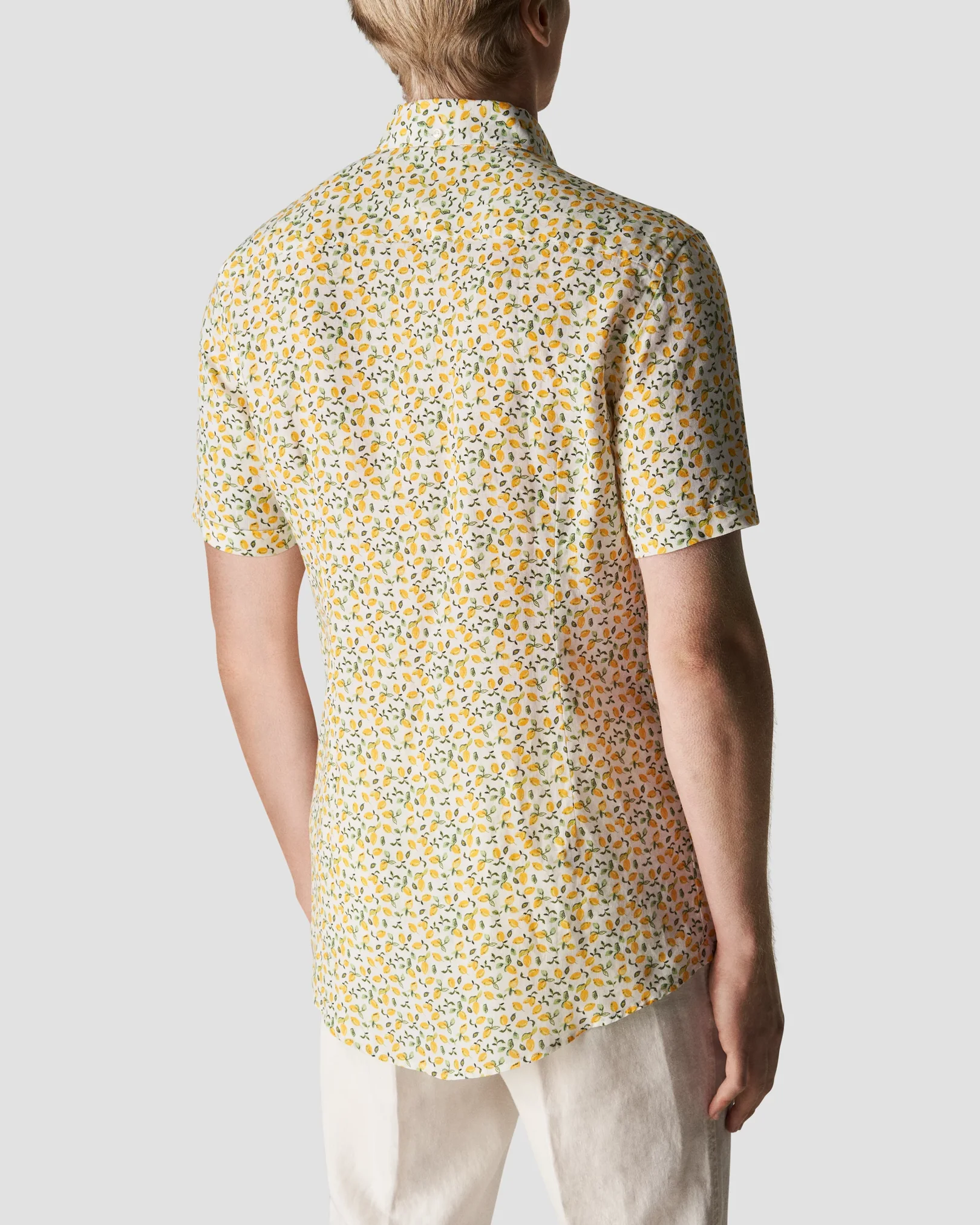 Eton - yellow lemon linen button