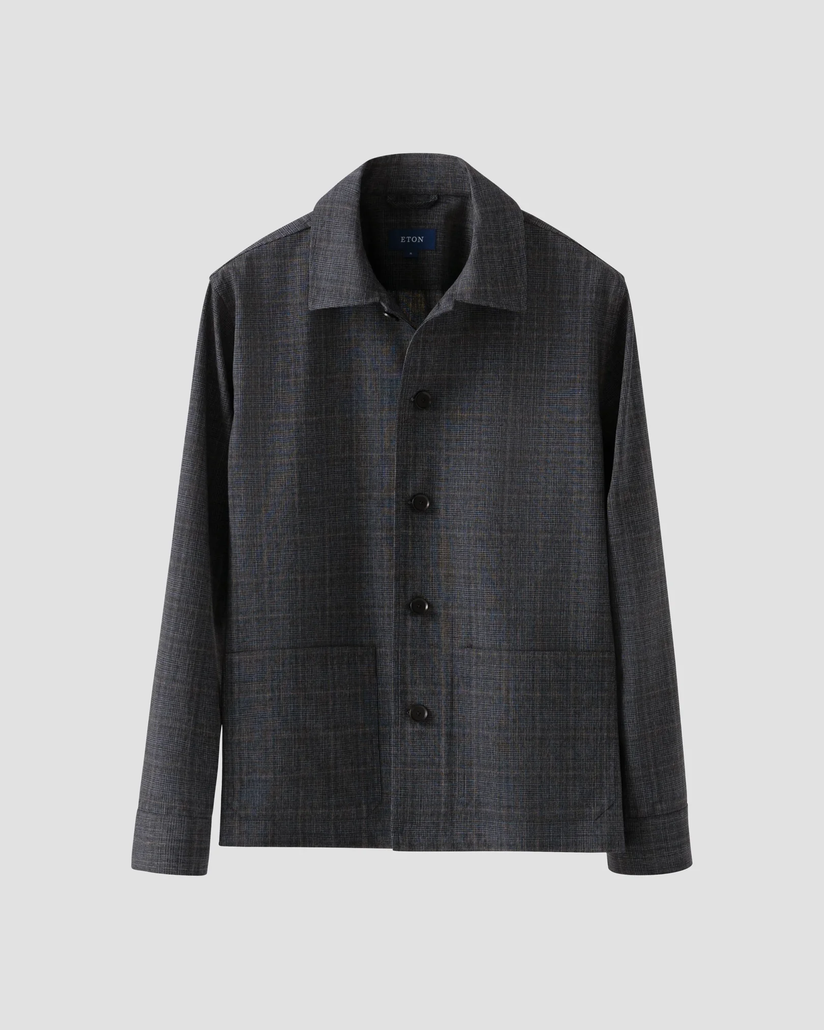 Eton - Checked Wool Overshirt
