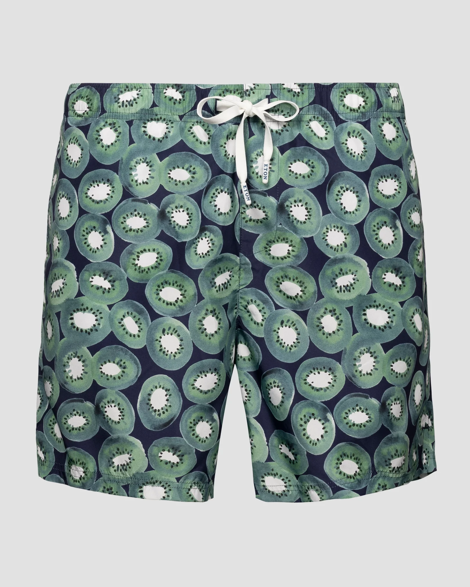 Eton - Green Kiwi Print Swim Shorts