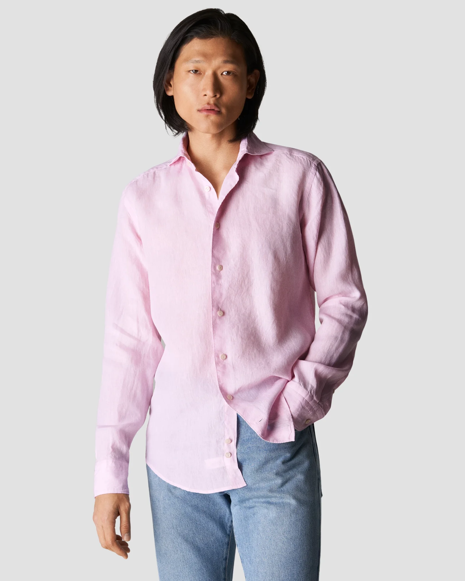Eton - pink linen