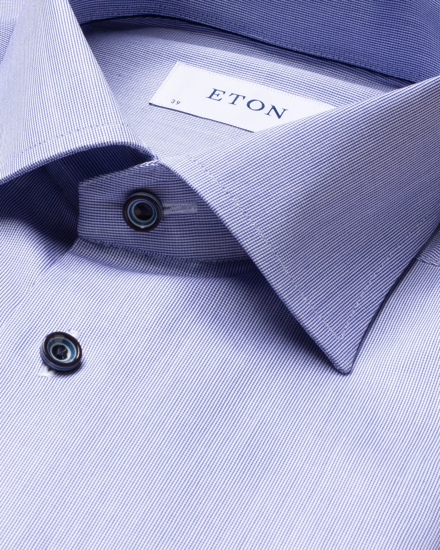 Eton - pastel navy shirt