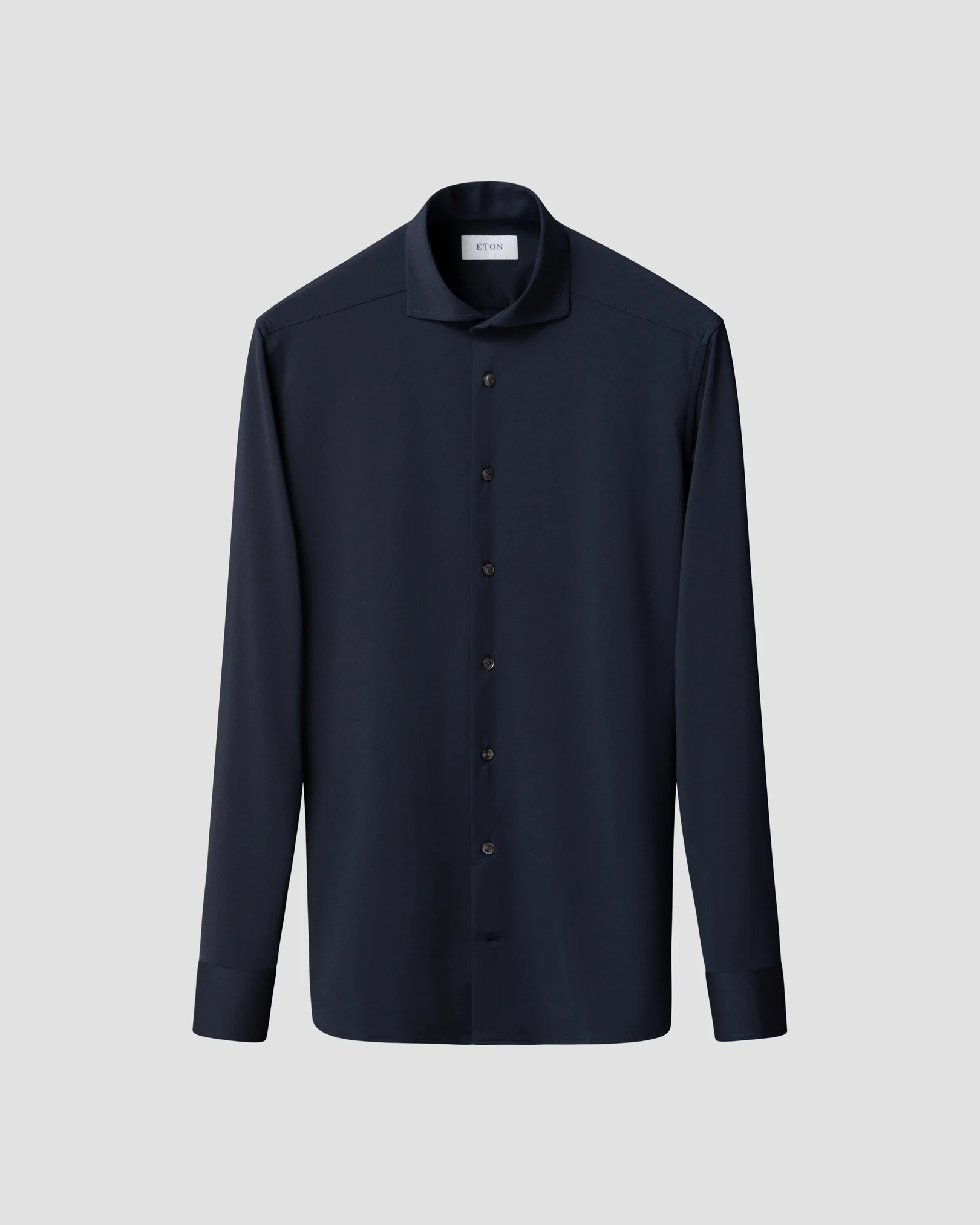 Eton - navy blue 4 way stretch shirt