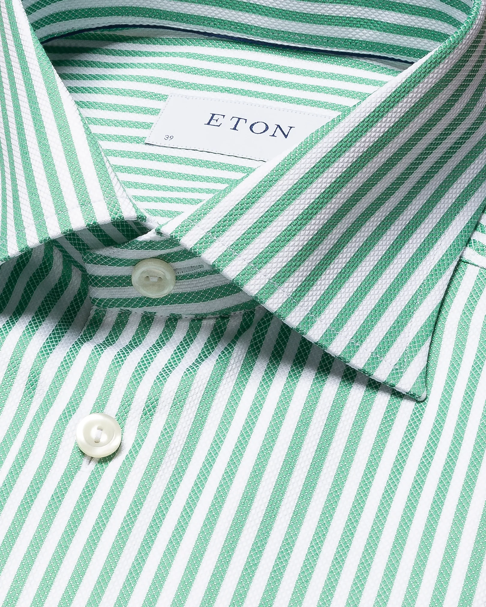 Eton - light green signature twill