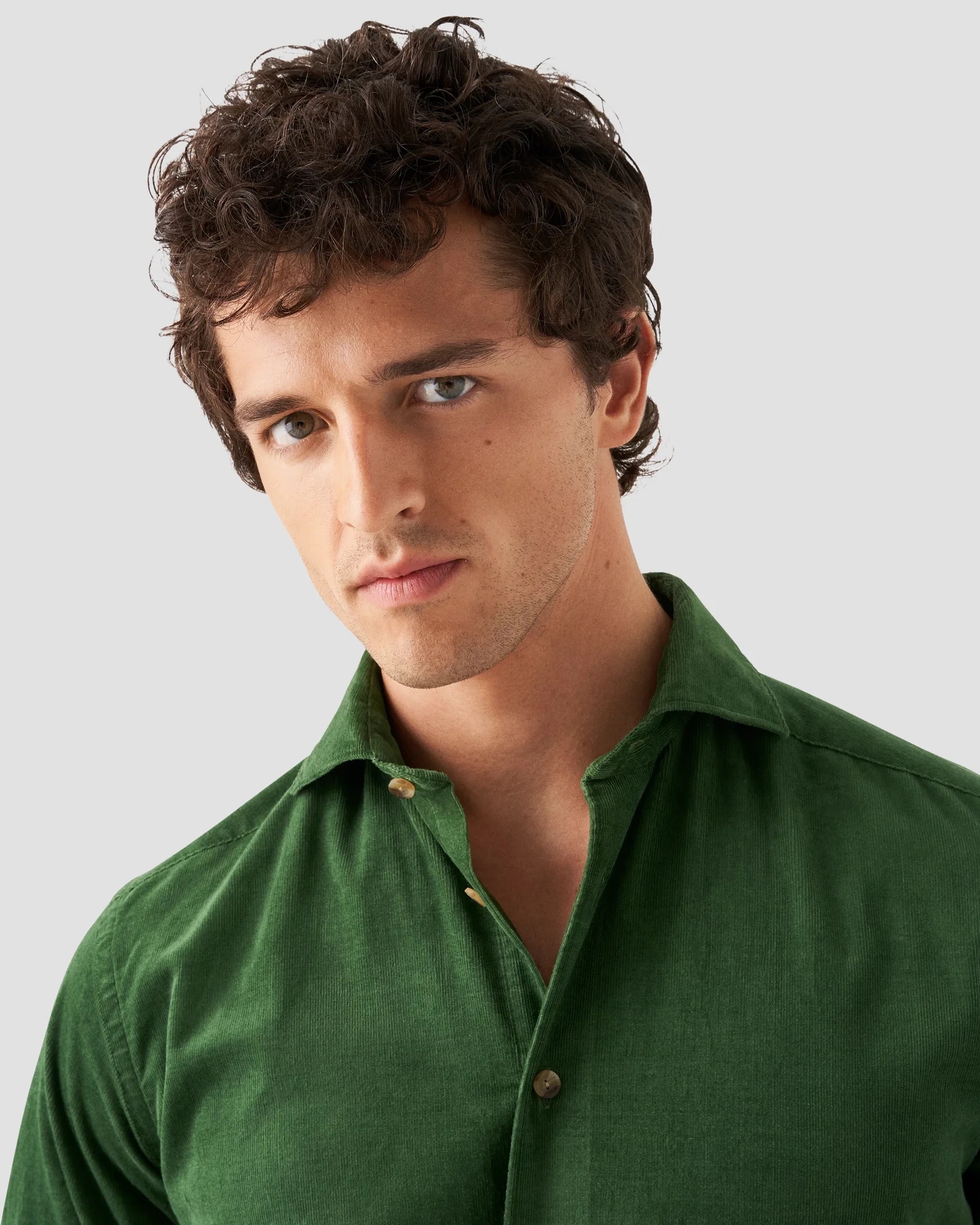 Eton - mid green corduroy