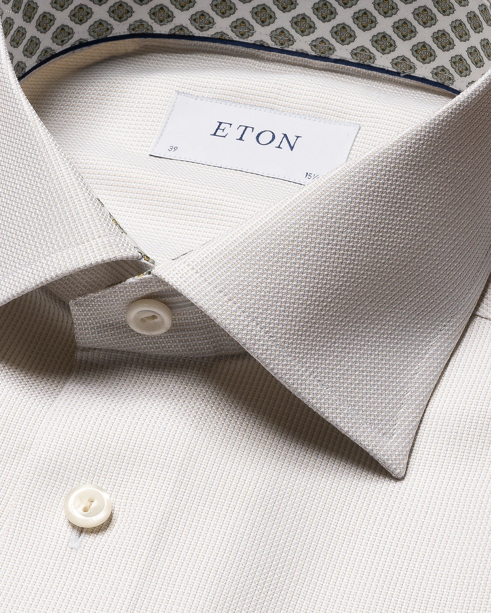 Eton - yellow cottonlyocell stretch