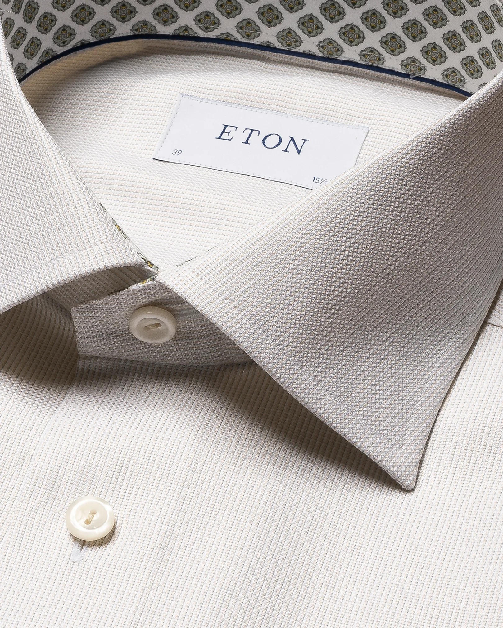 Eton - yellow cottonlyocell stretch
