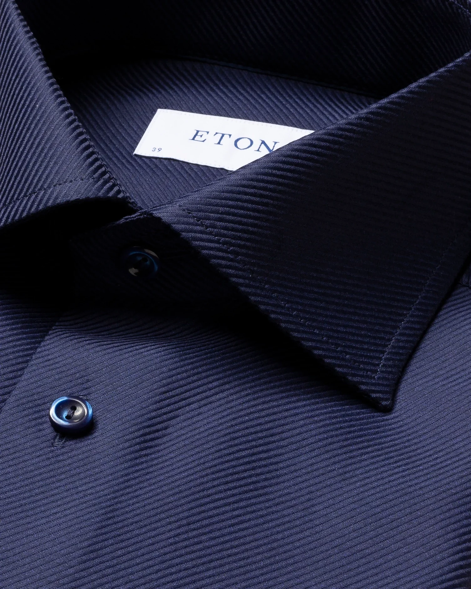 Eton - blue king twill shirt cut away single slim