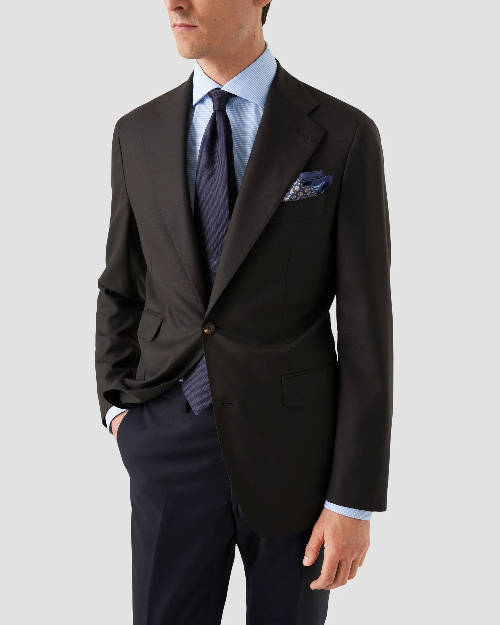 Eton - Micro Check Four-Way Strech Shirt