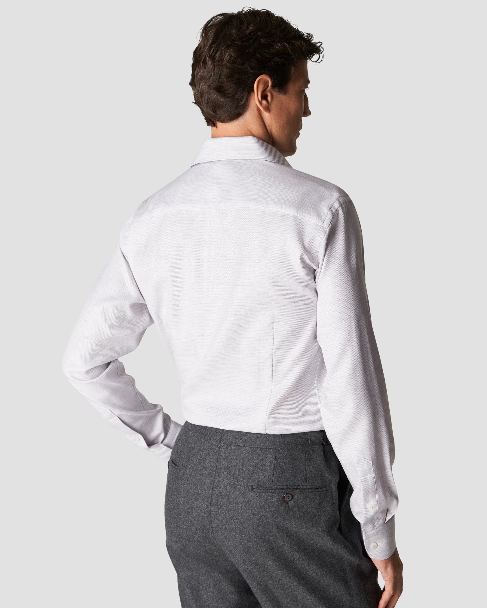 Eton - light grey fine twill