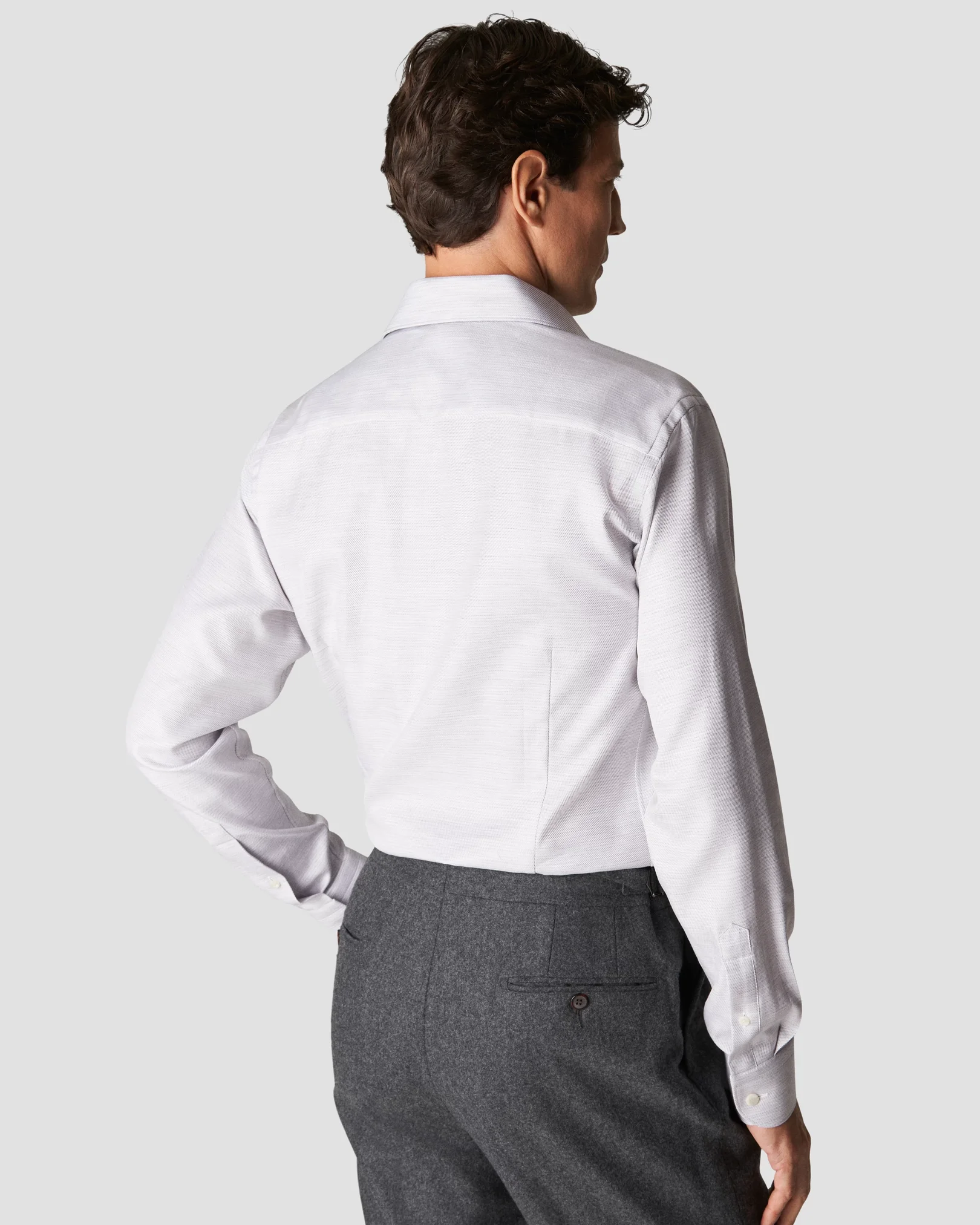 Eton - light grey fine twill