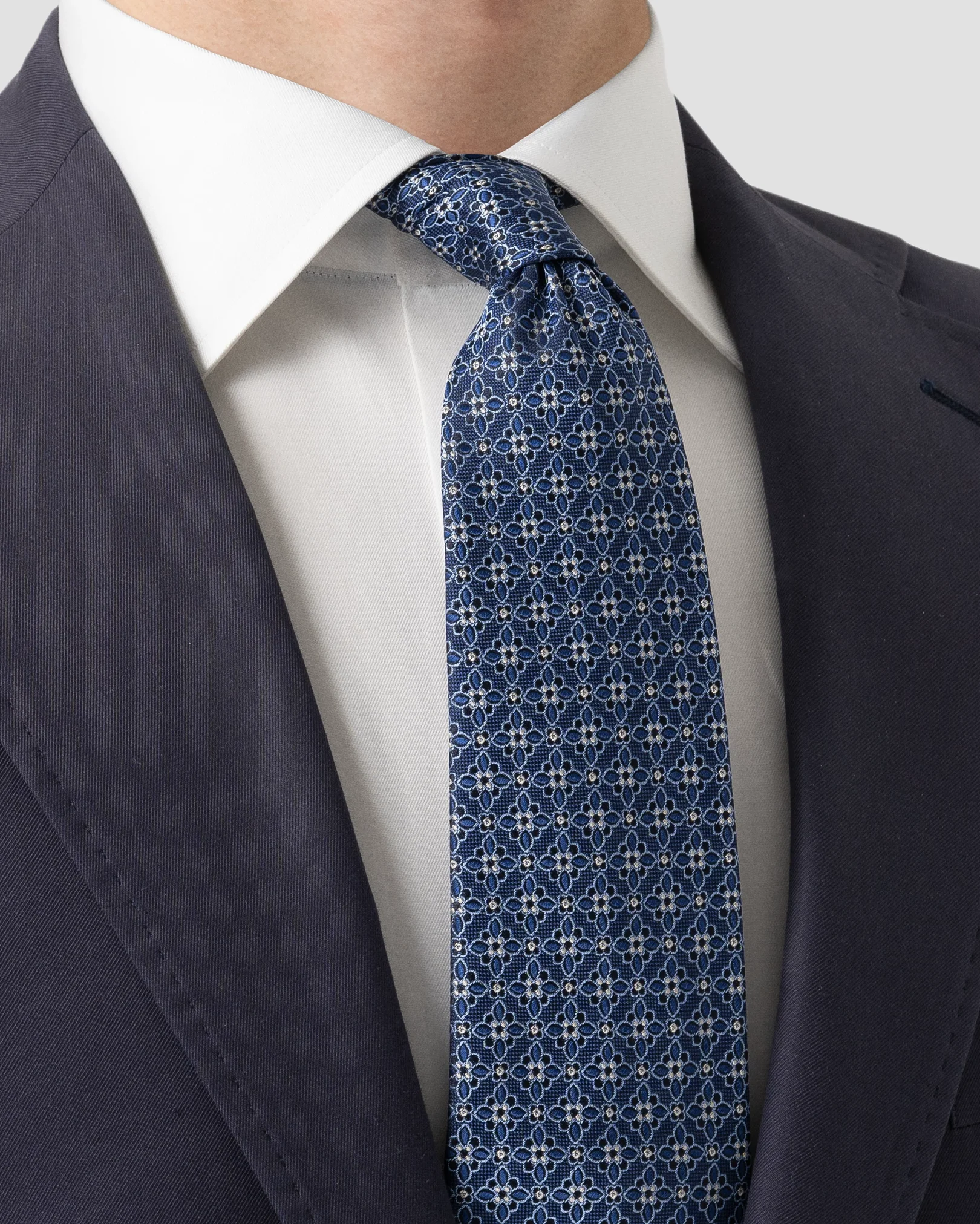 Eton - navyblue silk tie