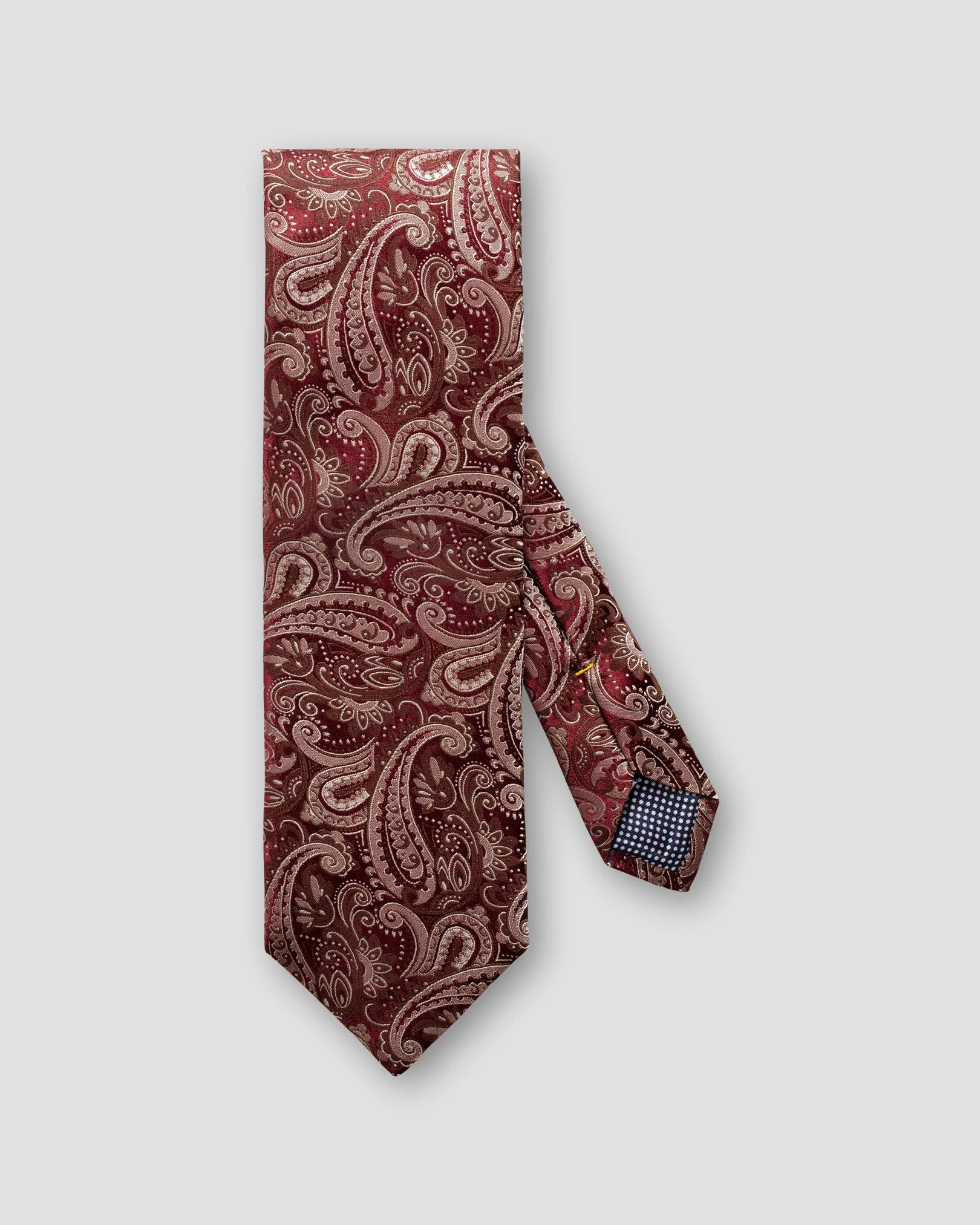 Eton - burgundy bold paisley tie