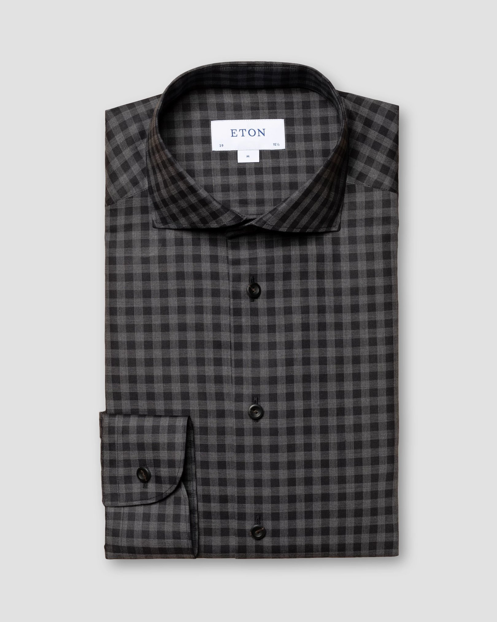 Eton - dark grey lightweight oxford