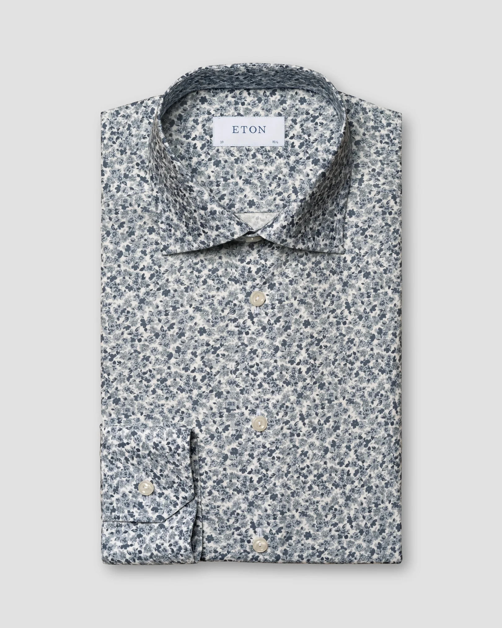 Eton - mid grey poplin