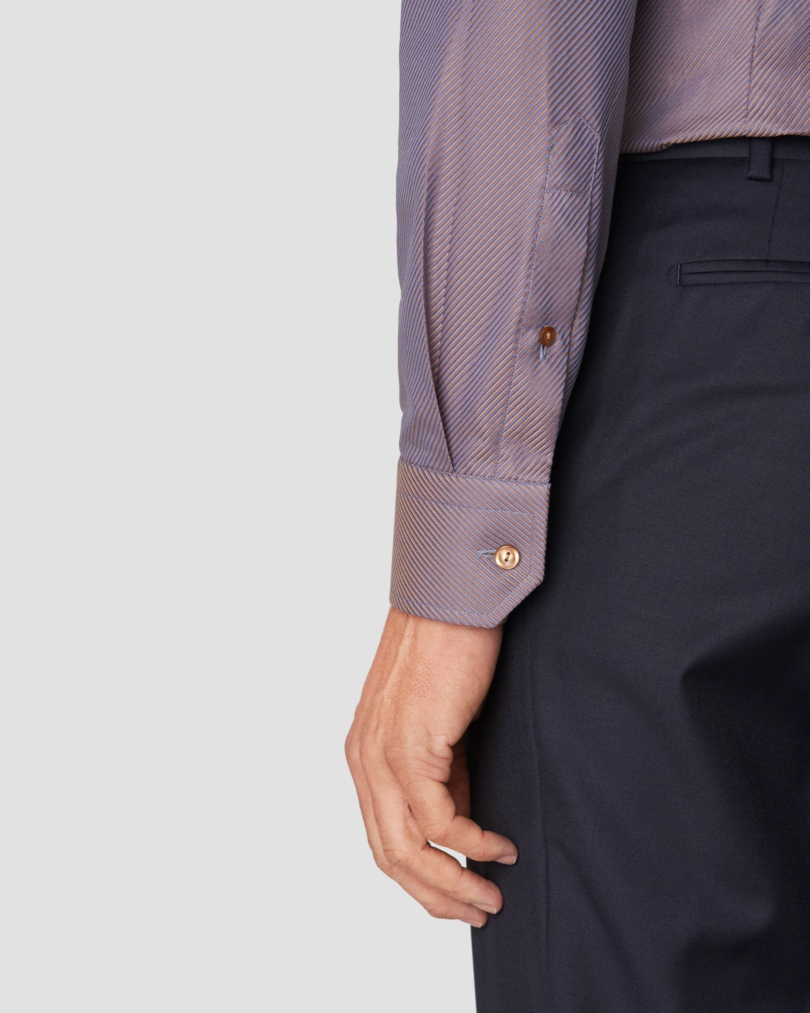 Eton - brown textured twill