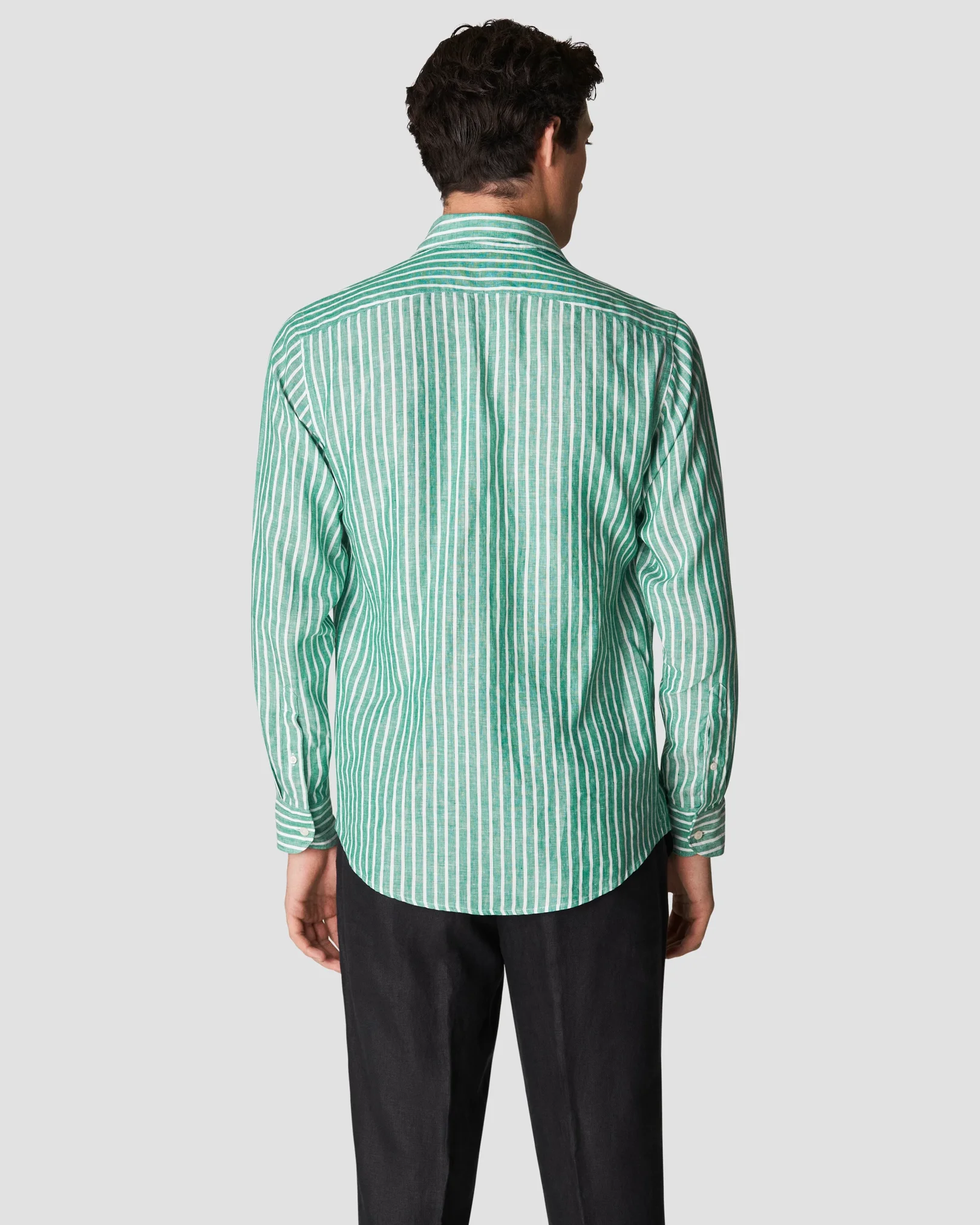 Eton - mid green linen