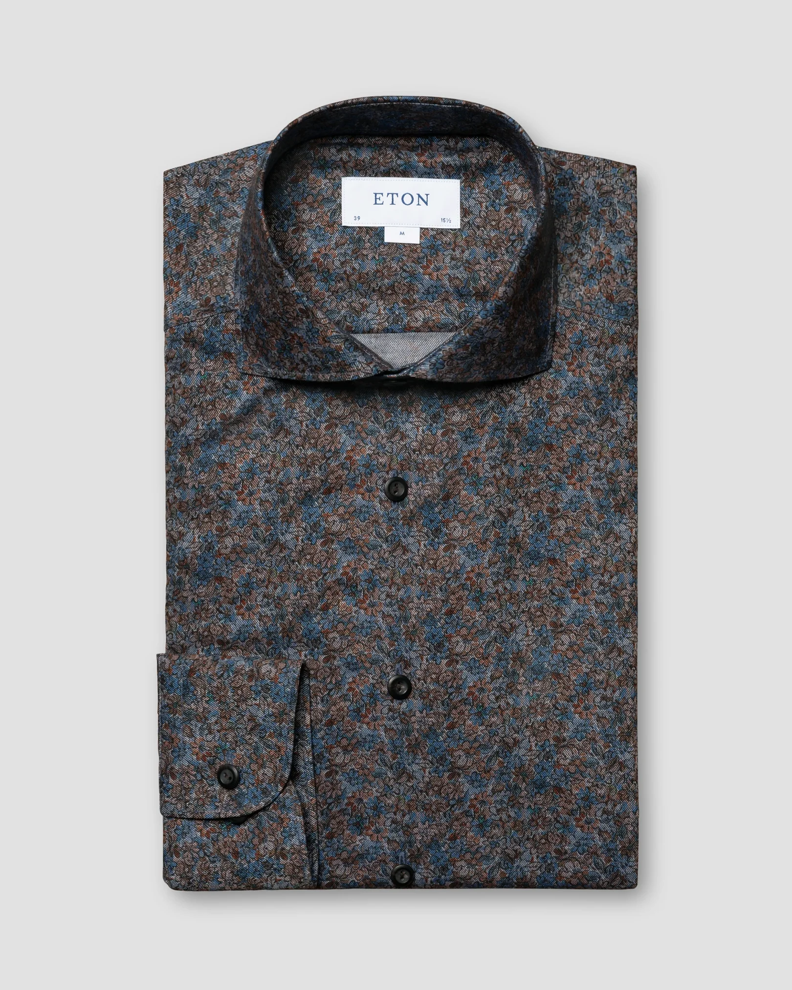Eton - blue shade floral shirt