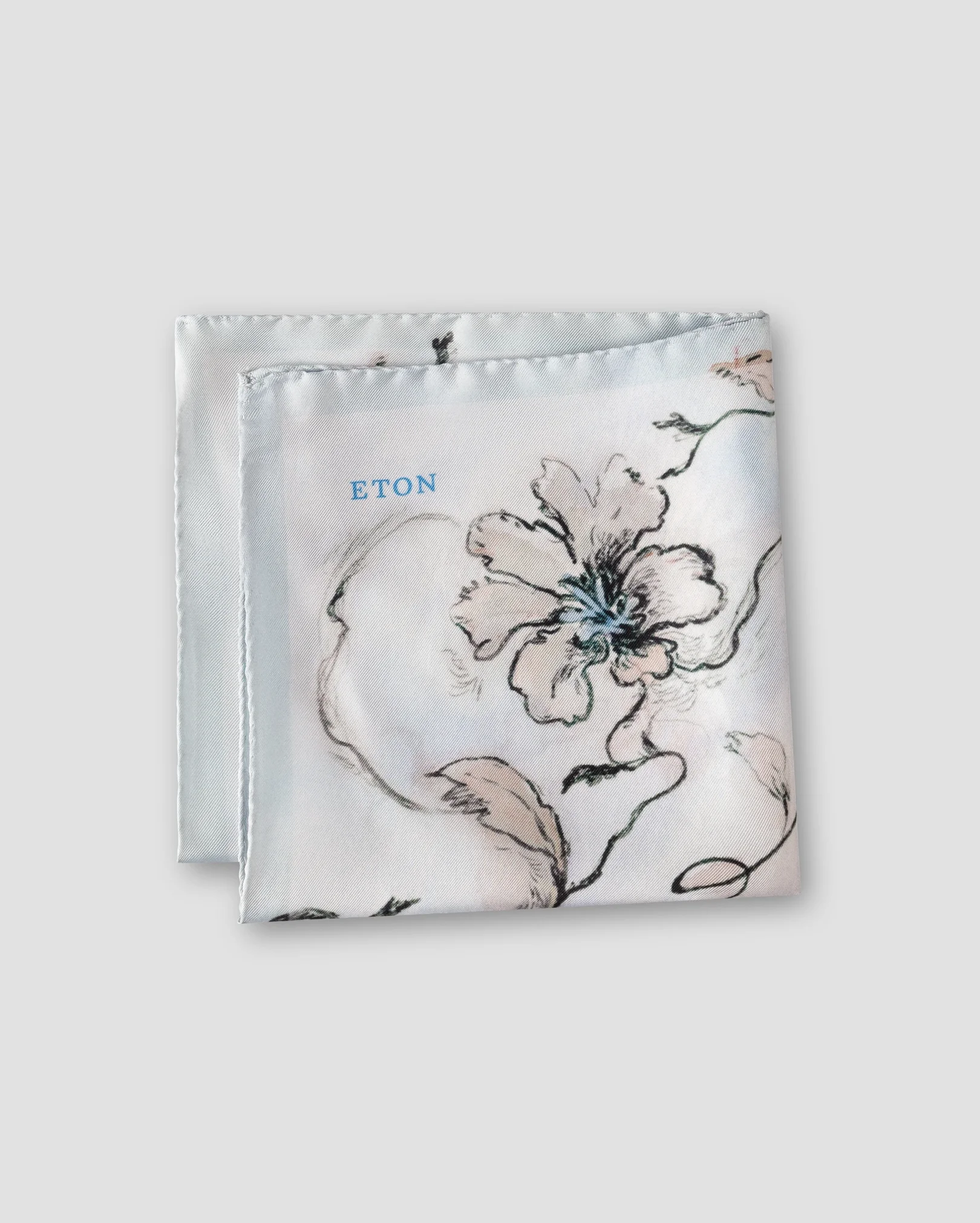 Eton - Seiden-Einstecktuch mit floralem Muster