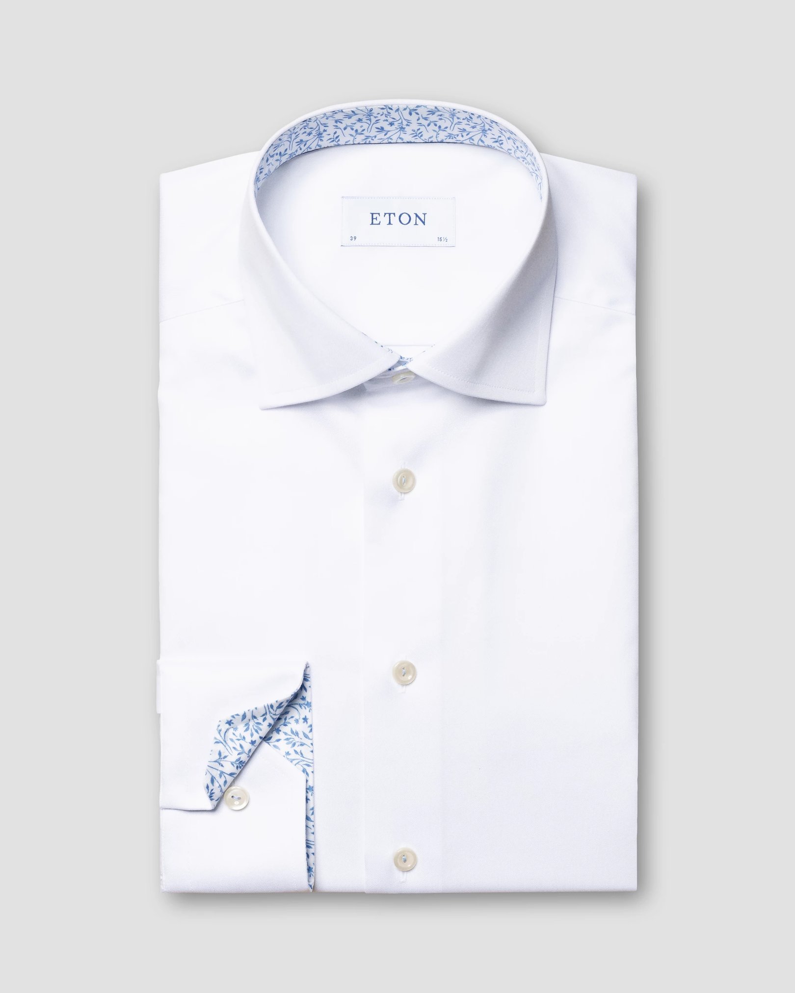 Eton - gray twill shirt