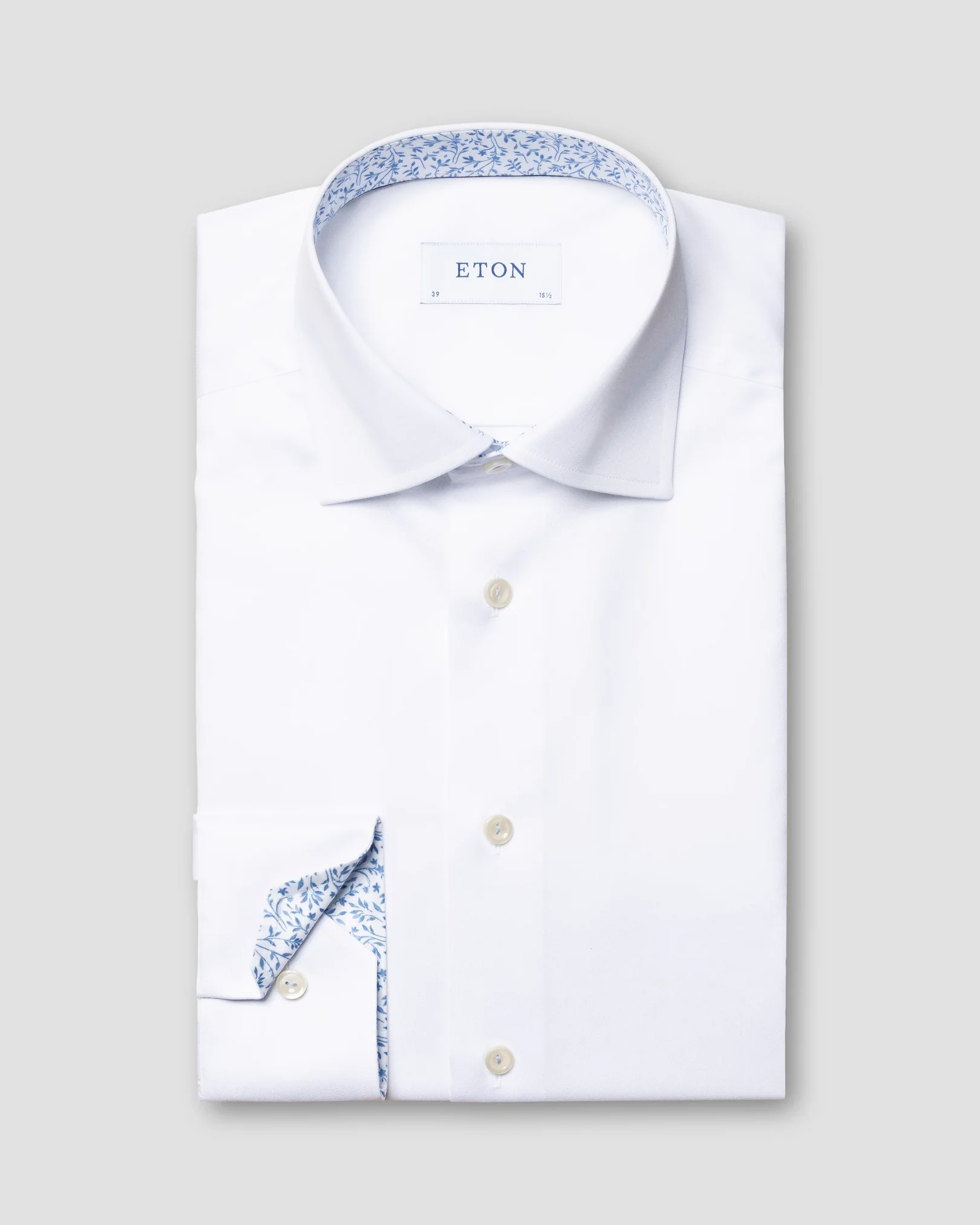 Eton - gray twill shirt