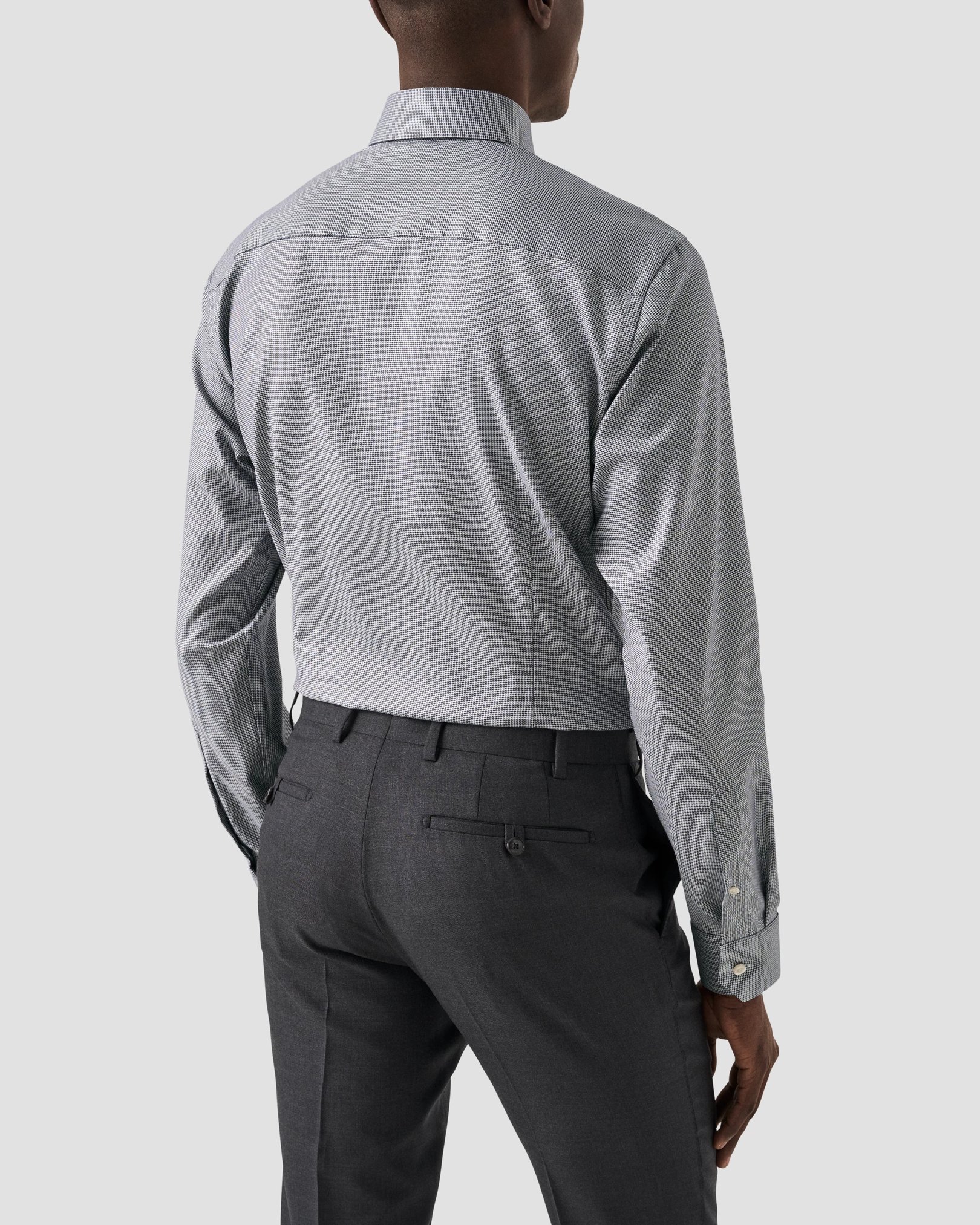 Eton - navy blue cotton and made to order