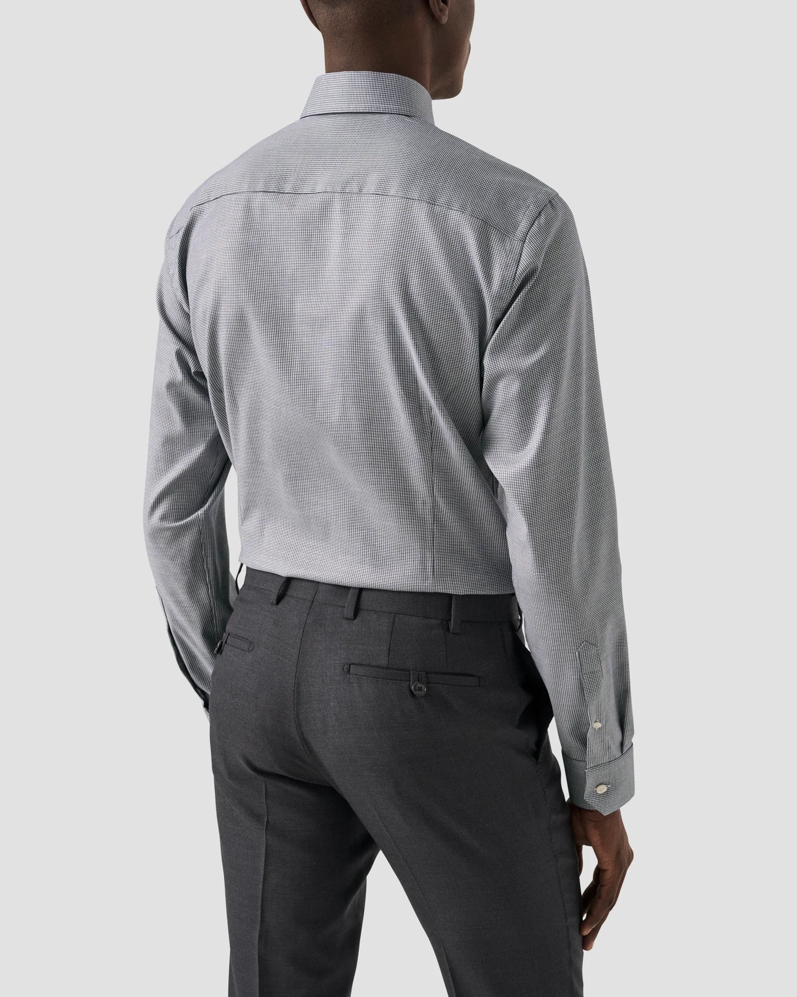 Eton - navy blue cotton and made to order