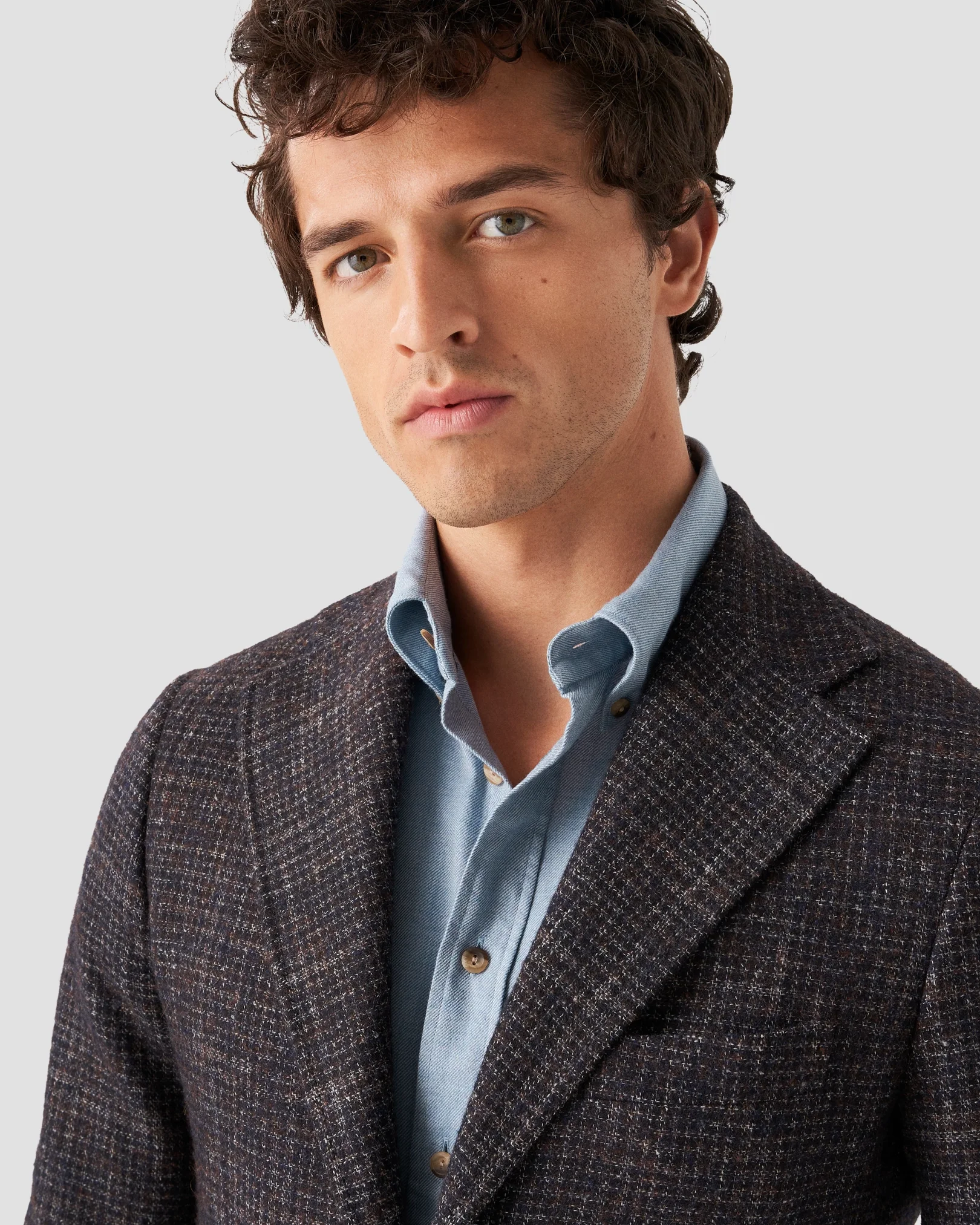 Eton - mid blue flanell twill