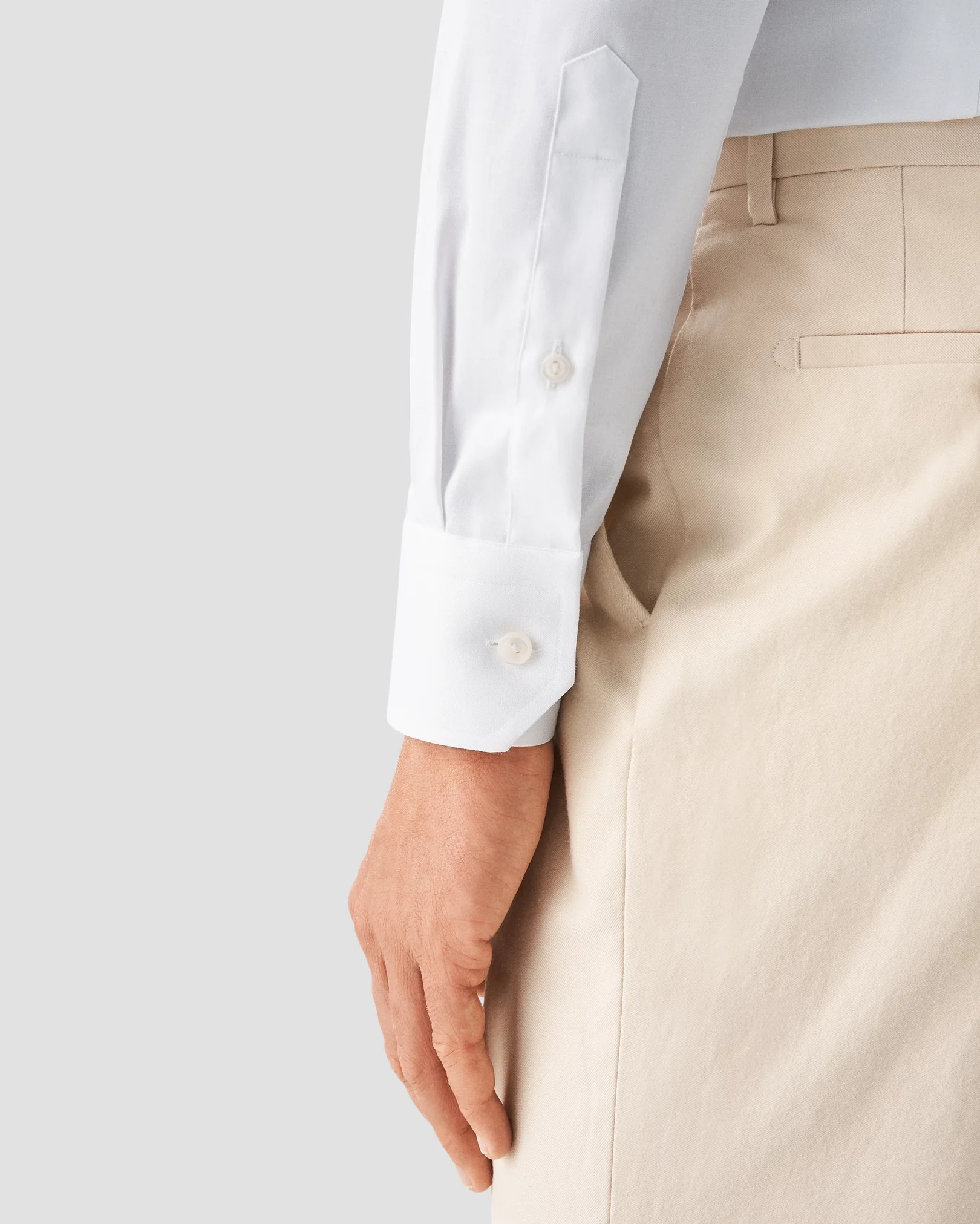 Eton - white signature twill vday