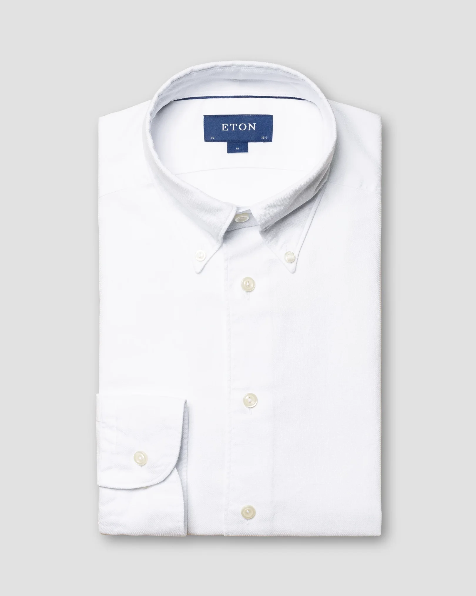 Eton - white royal oxford tencel buttondown