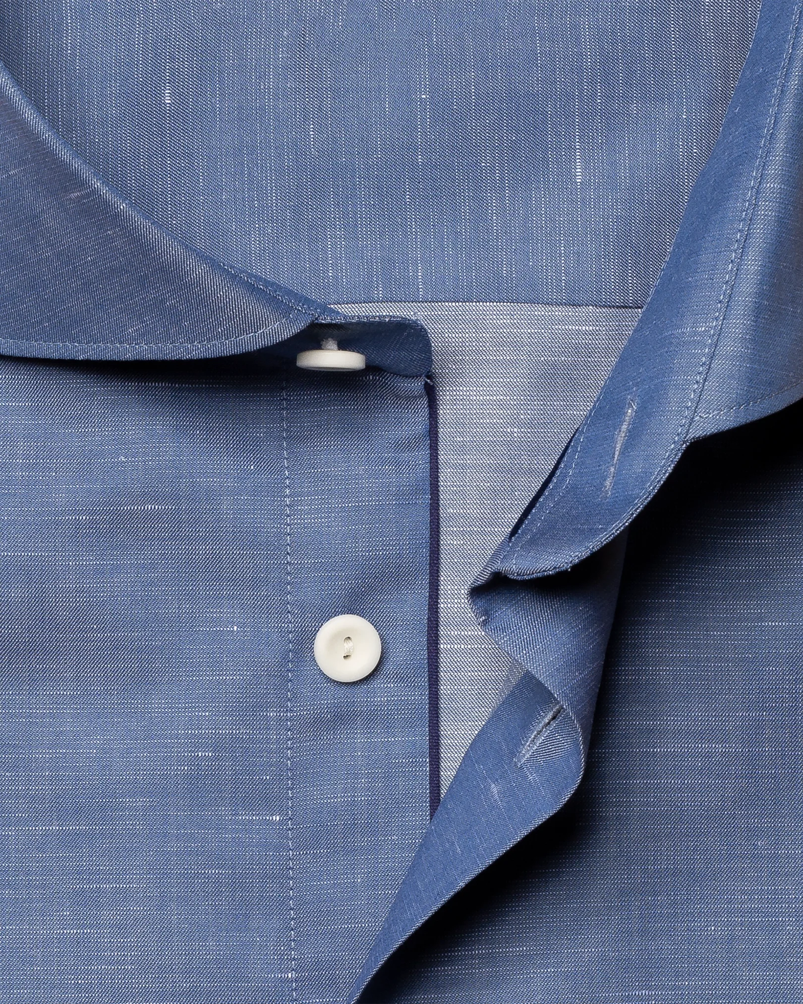 Eton - mid blue textured twill