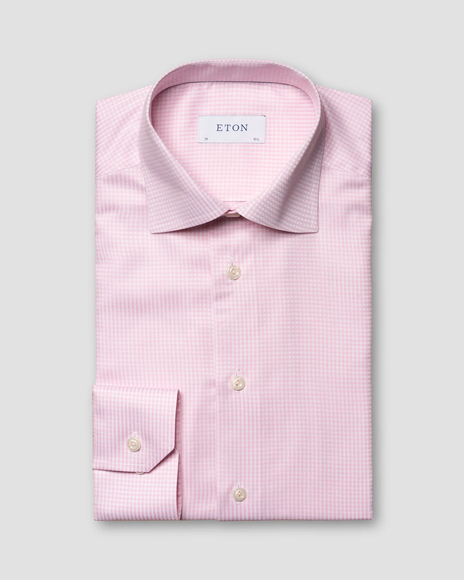 Eton - pink fine twill cut away single contemporary