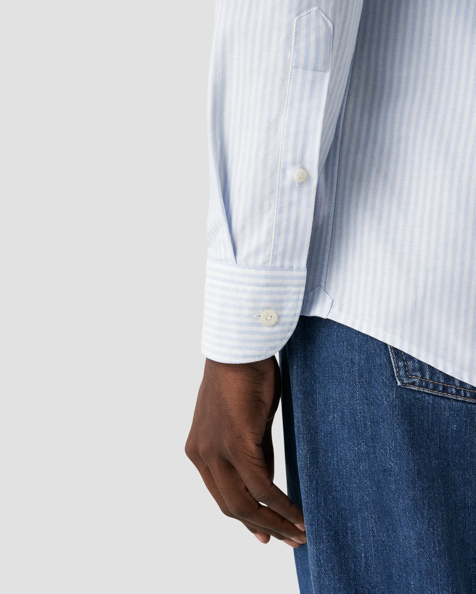 Eton - button down light blue oxford