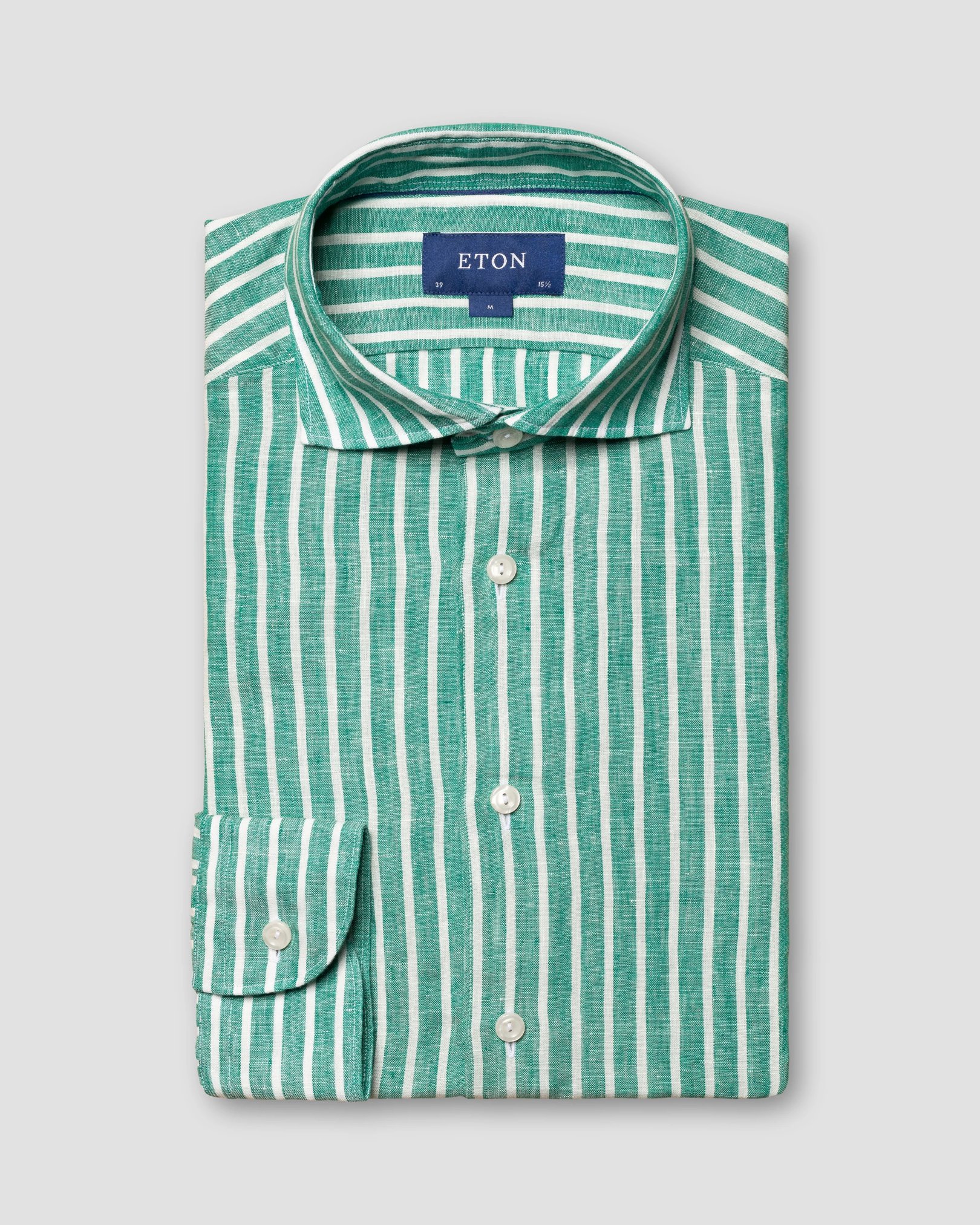 Eton - mid green linen