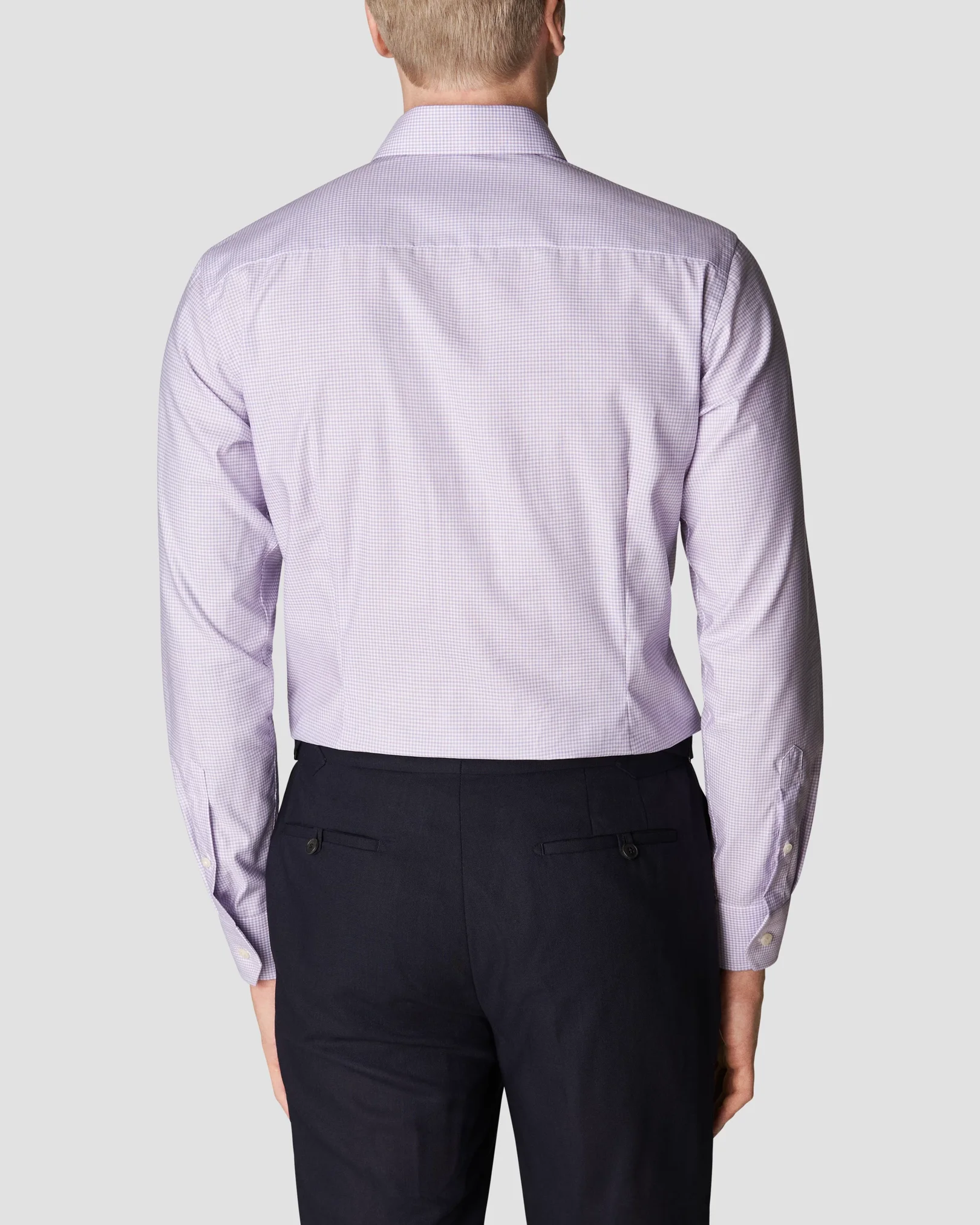 Eton - light purple twill cut away single contemporary