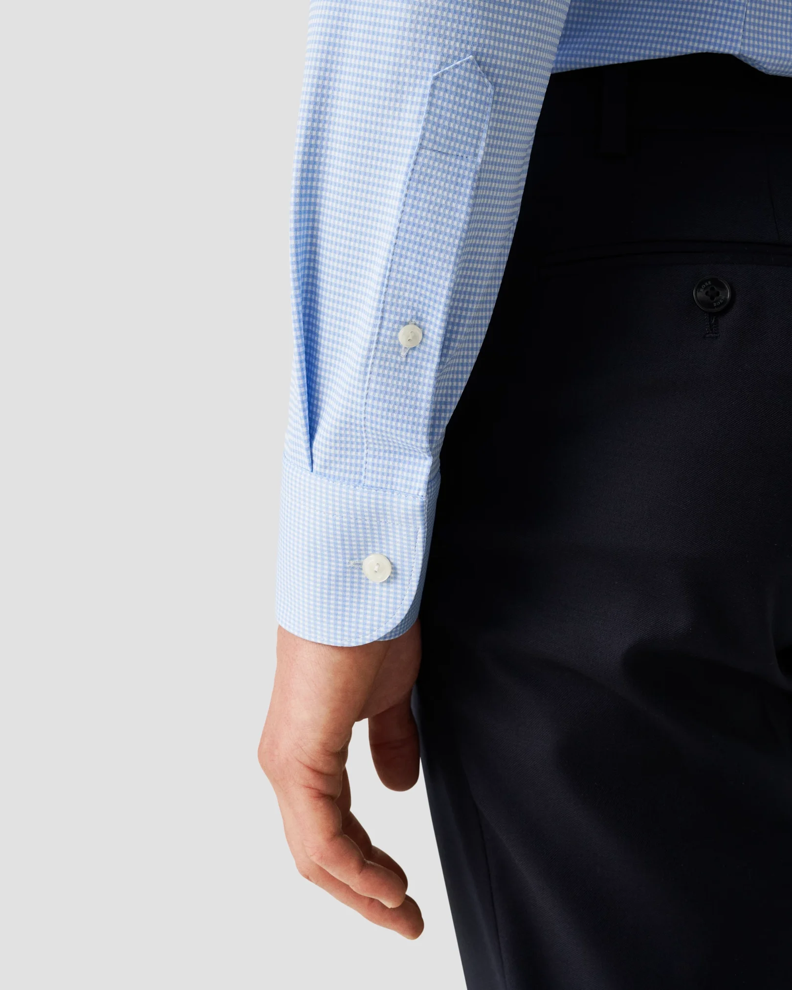Eton - Micro Check Four-Way Strech Shirt