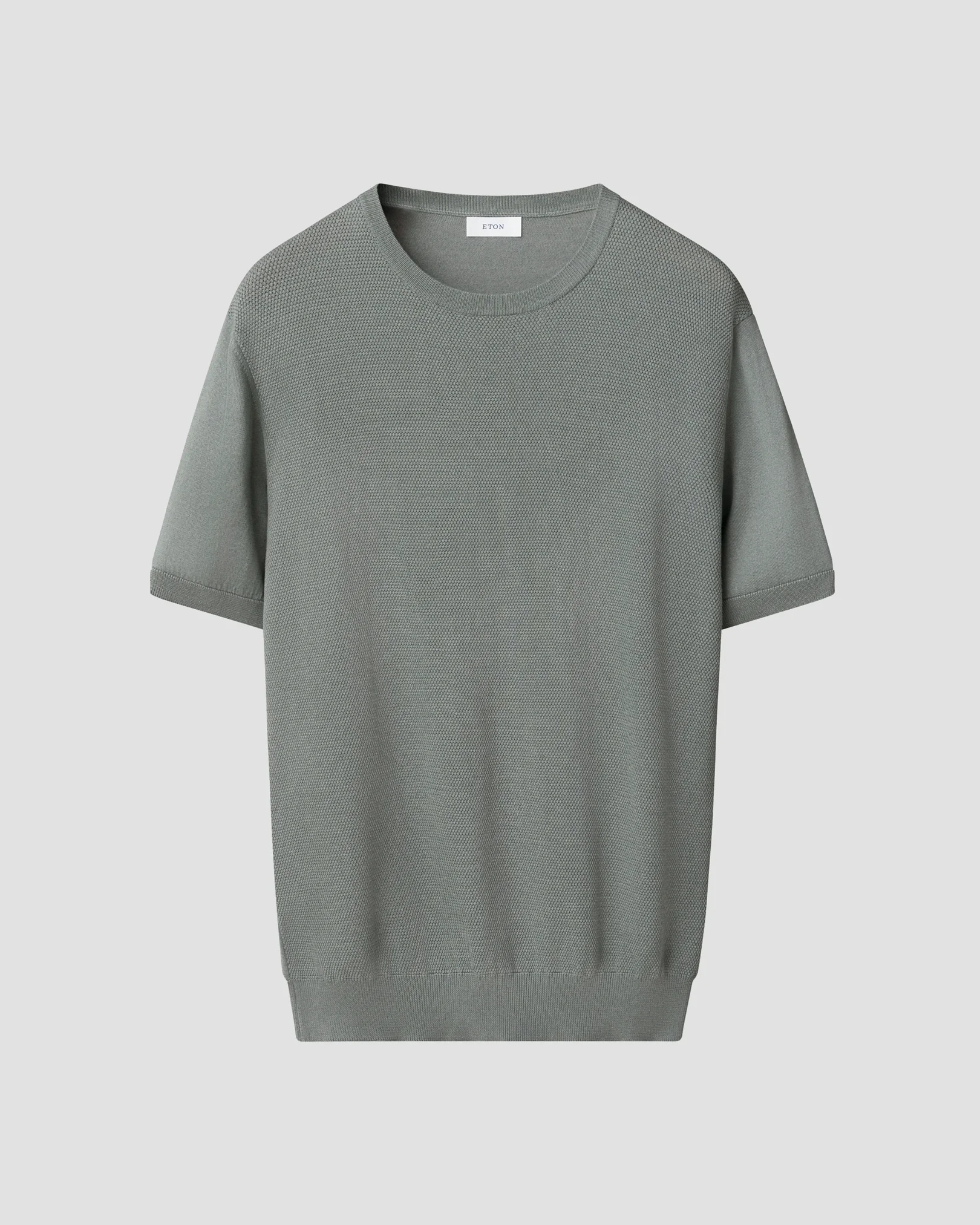 Eton - Rundhals-T-Shirt mit Struktur