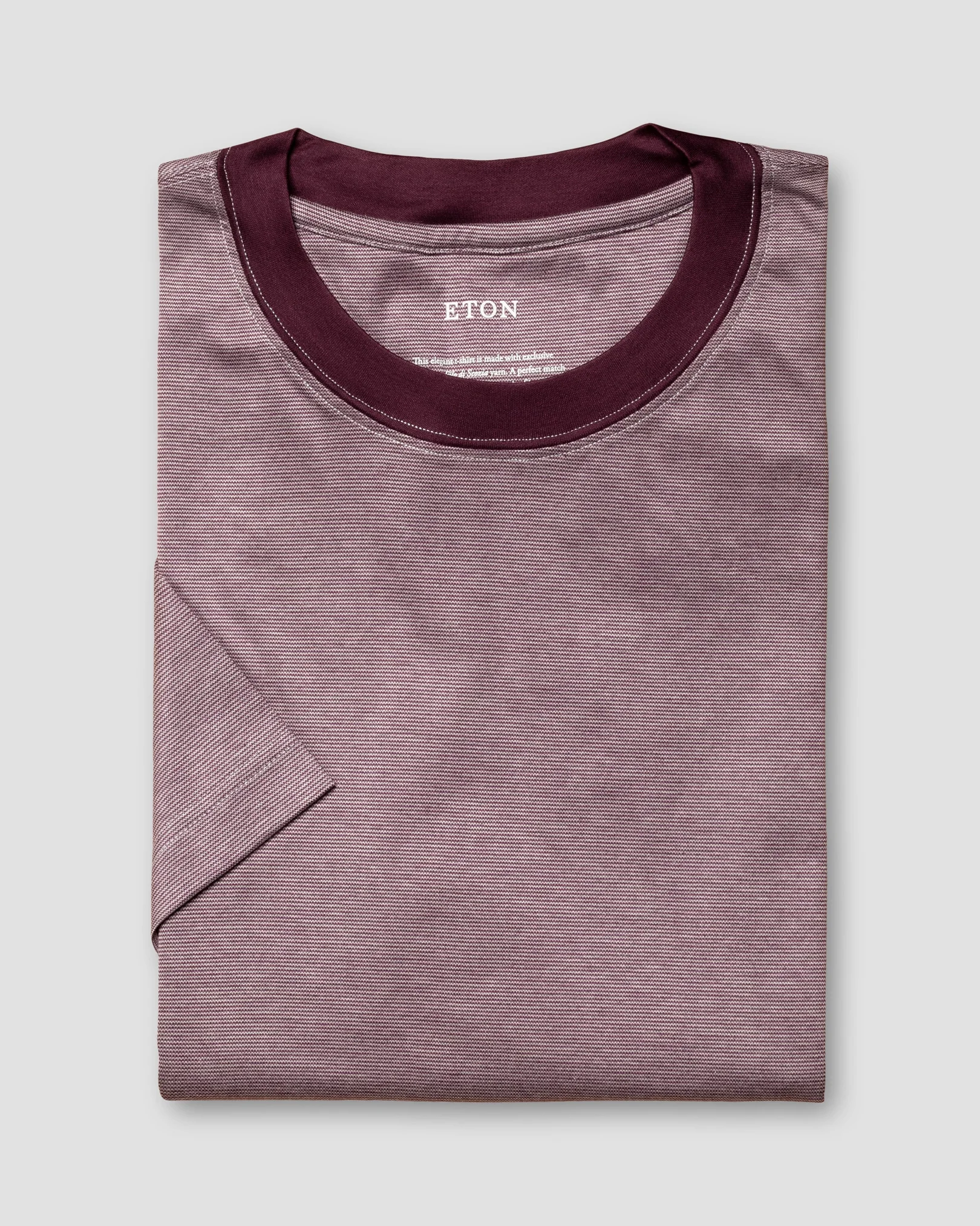 Eton - orange interlock jersey t shirt short sleeve t shirt t shirt