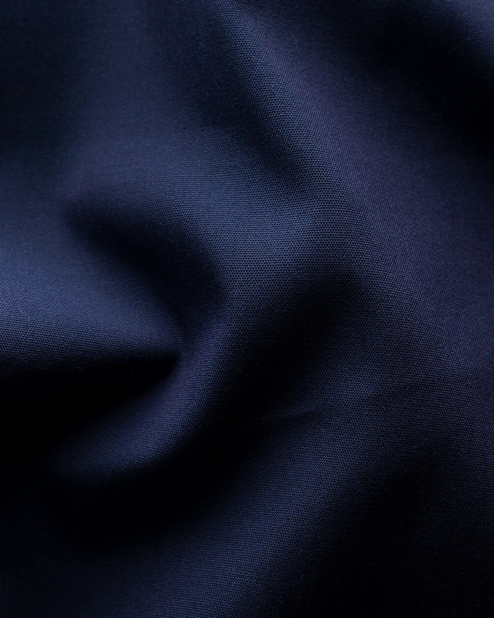 Eton - navy poplin shirt pointed collar