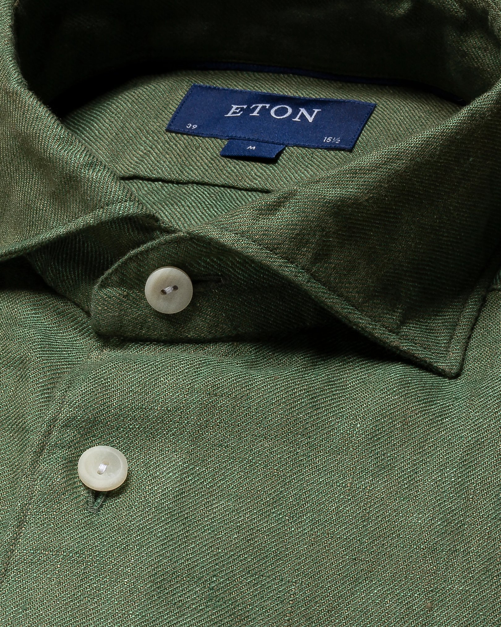 Eton - dark green linen