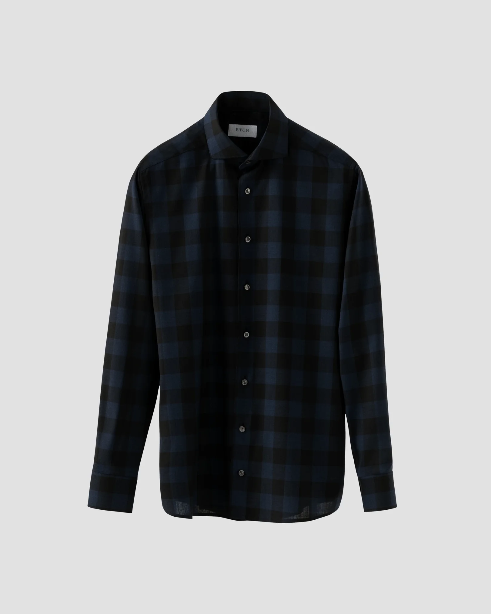 Eton - merino dark blue shirt