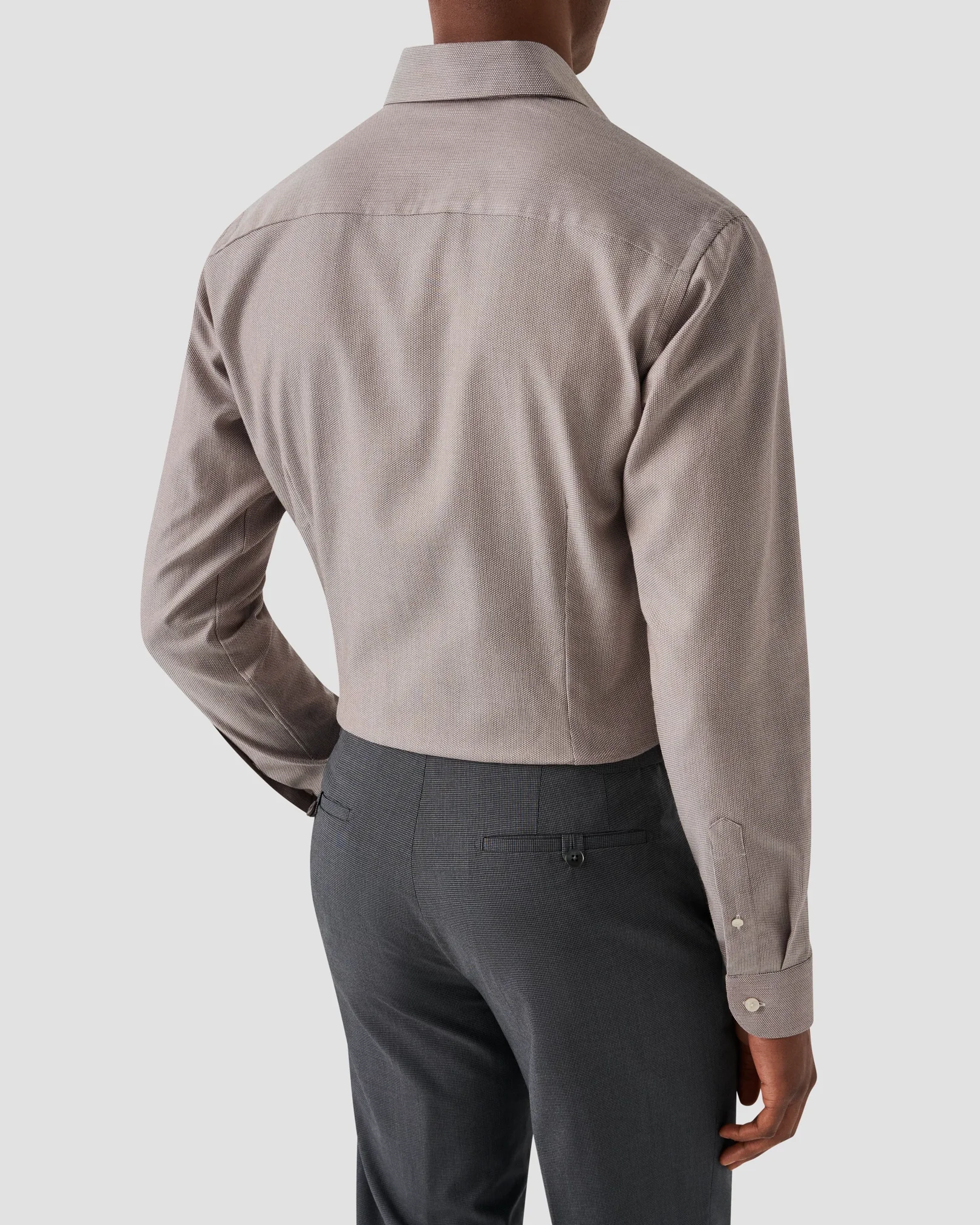 Eton - beige melange signature twill