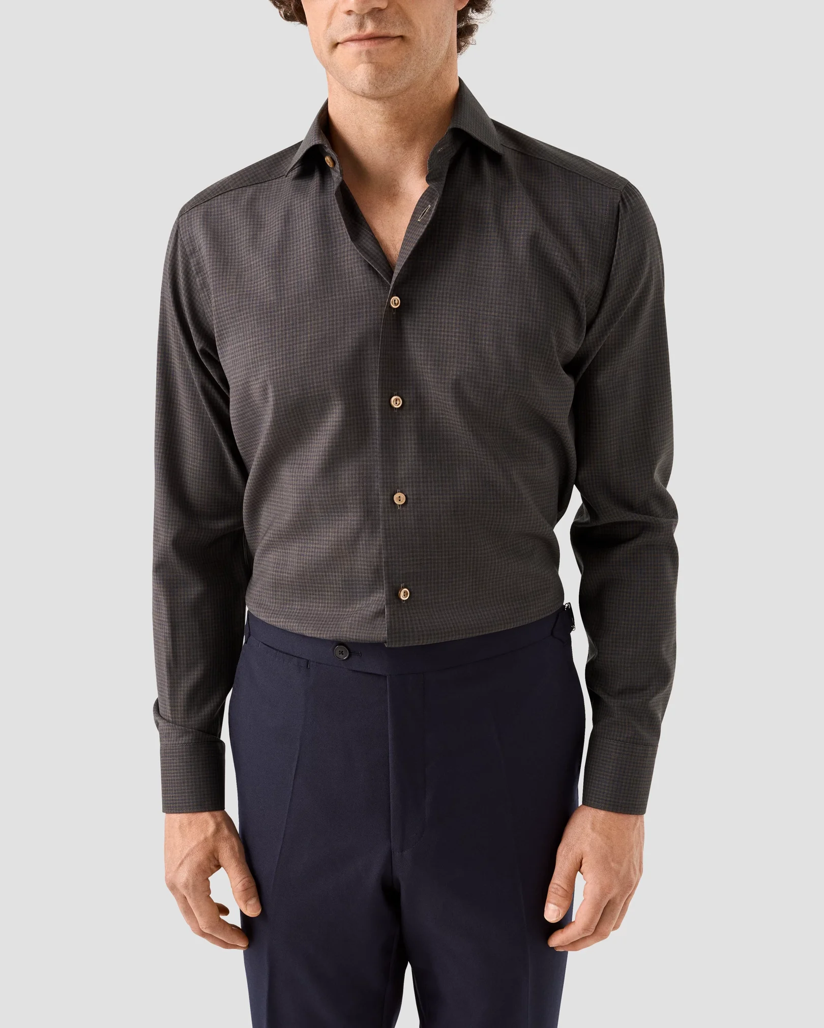 Eton - dark brown merino