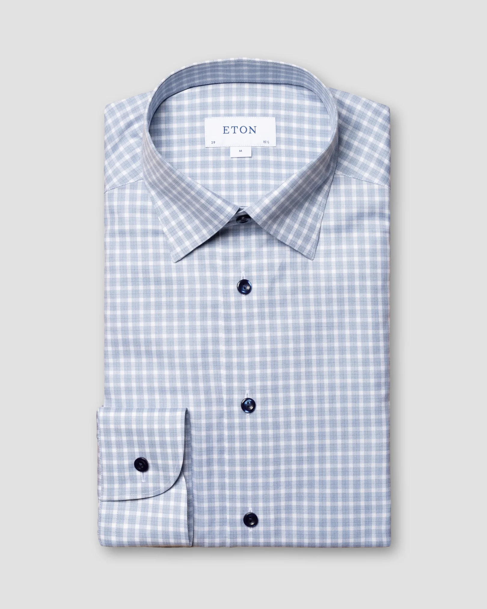 Eton - navy blue cottontencel stretch
