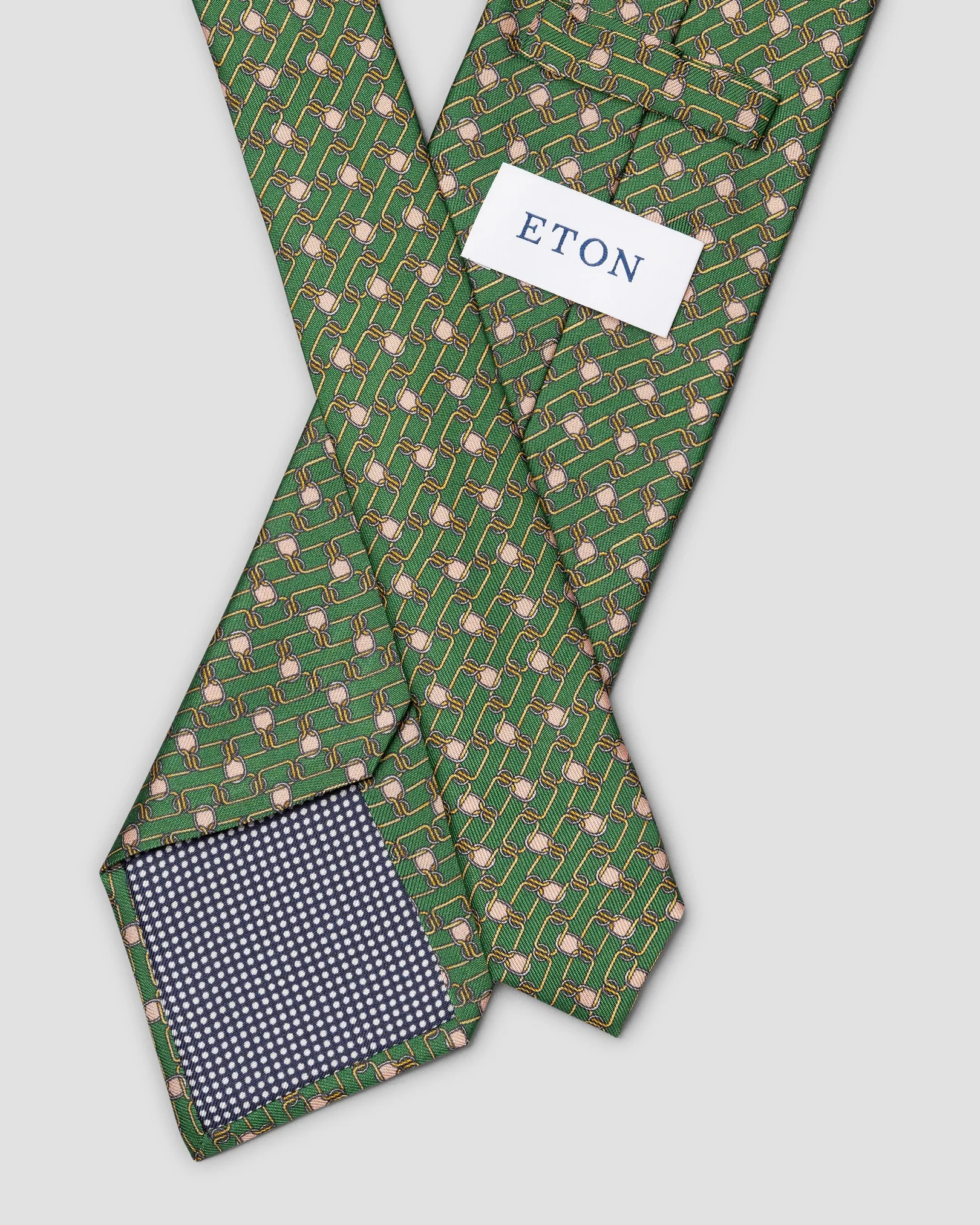 Eton - dark green chain tie