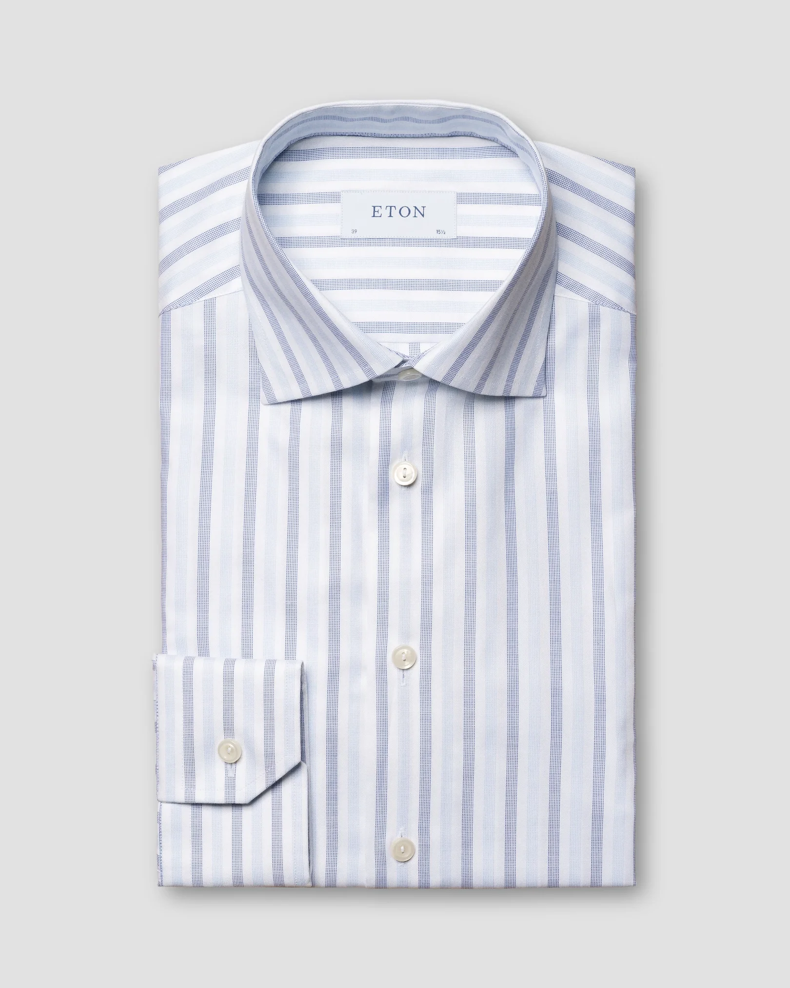 Eton - light blue striped oxford