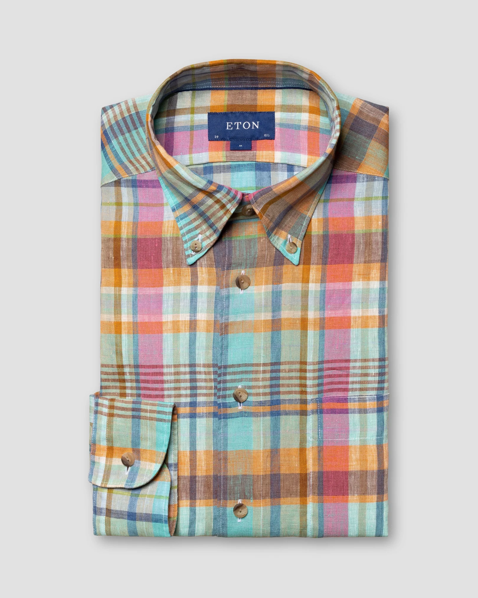 Eton - multi colored linen shirt