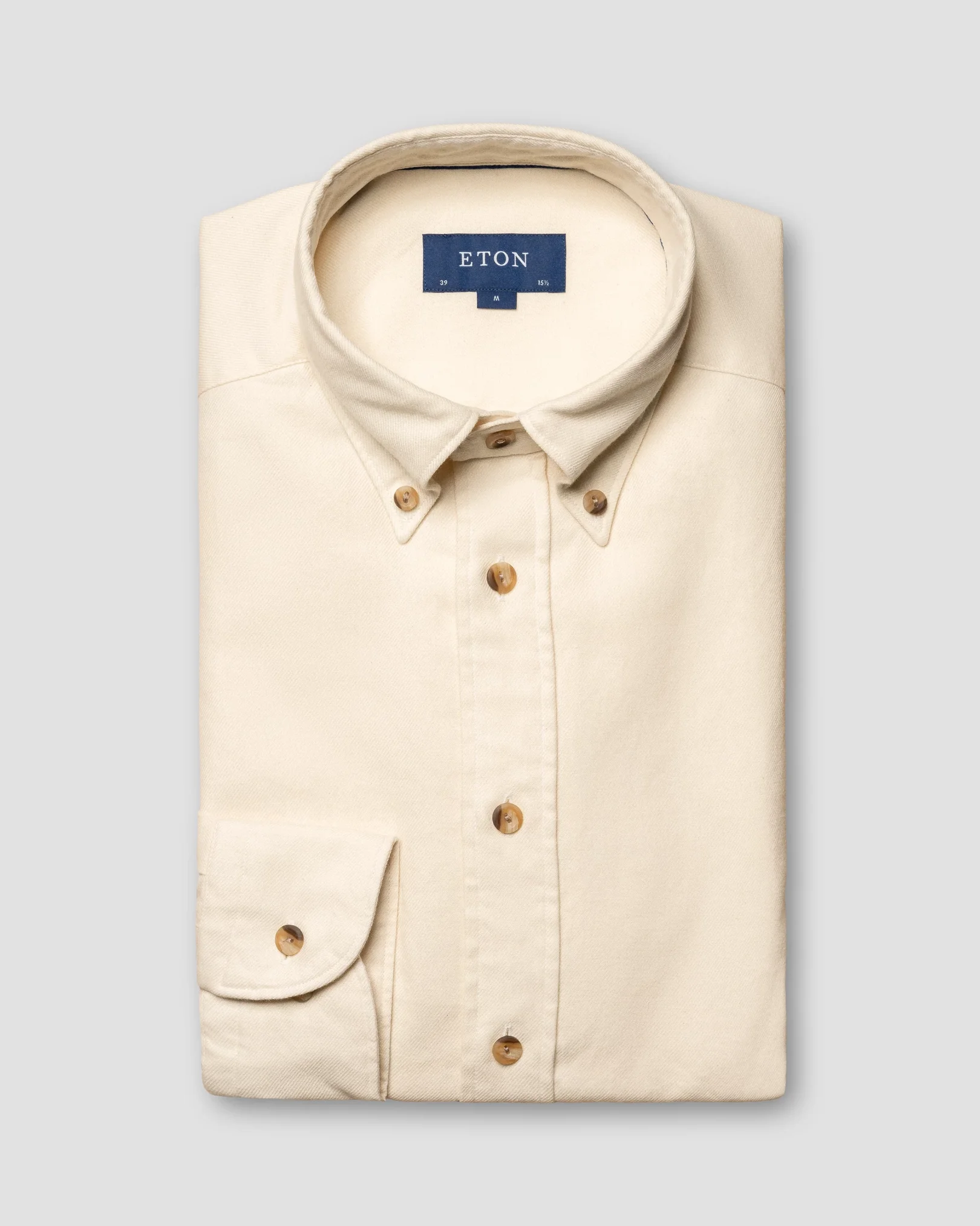 Eton - White Flannel Shirt