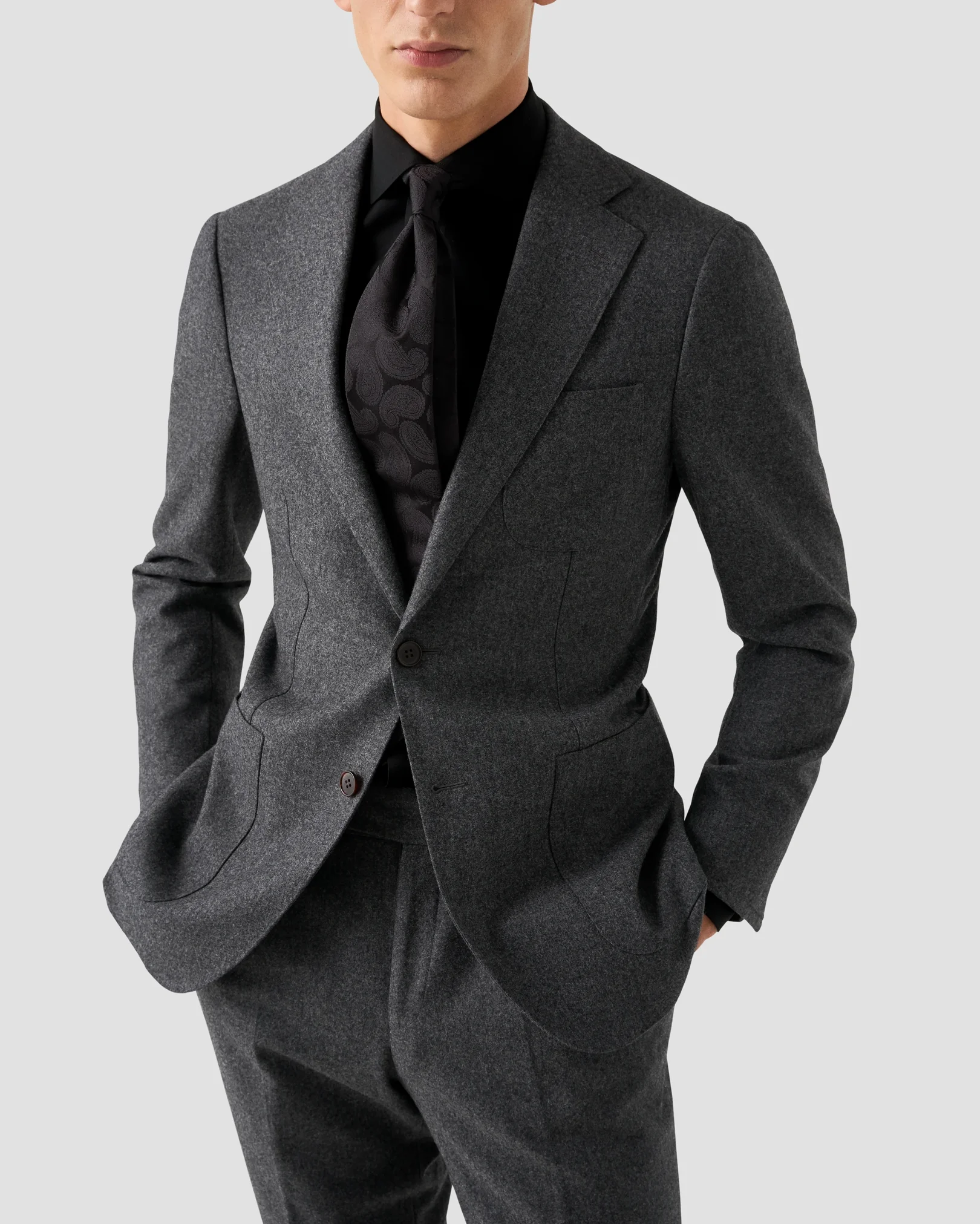Eton - Solid Merino Wool Shirt